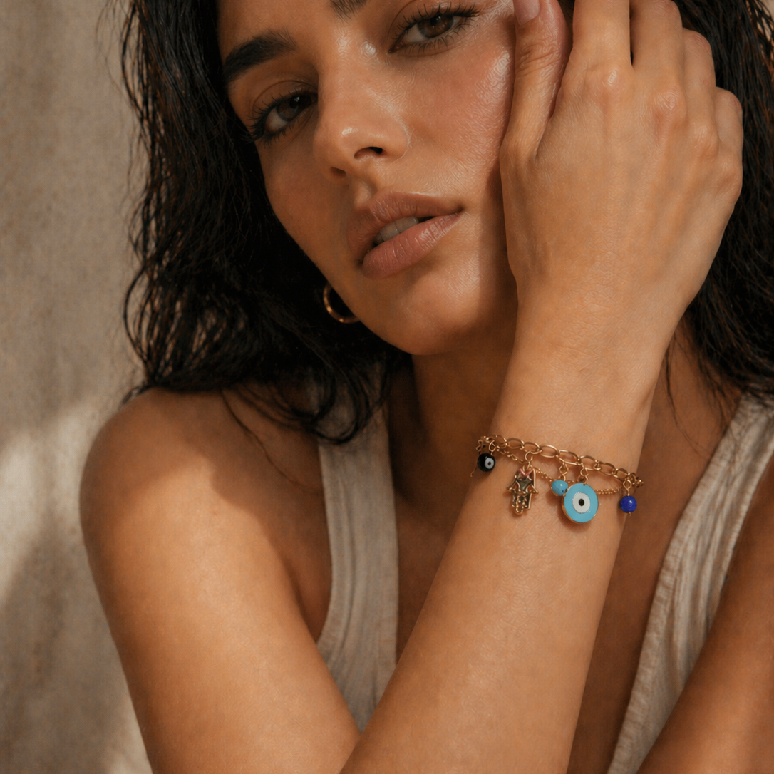 Nazar Luxe Charm Bracelet