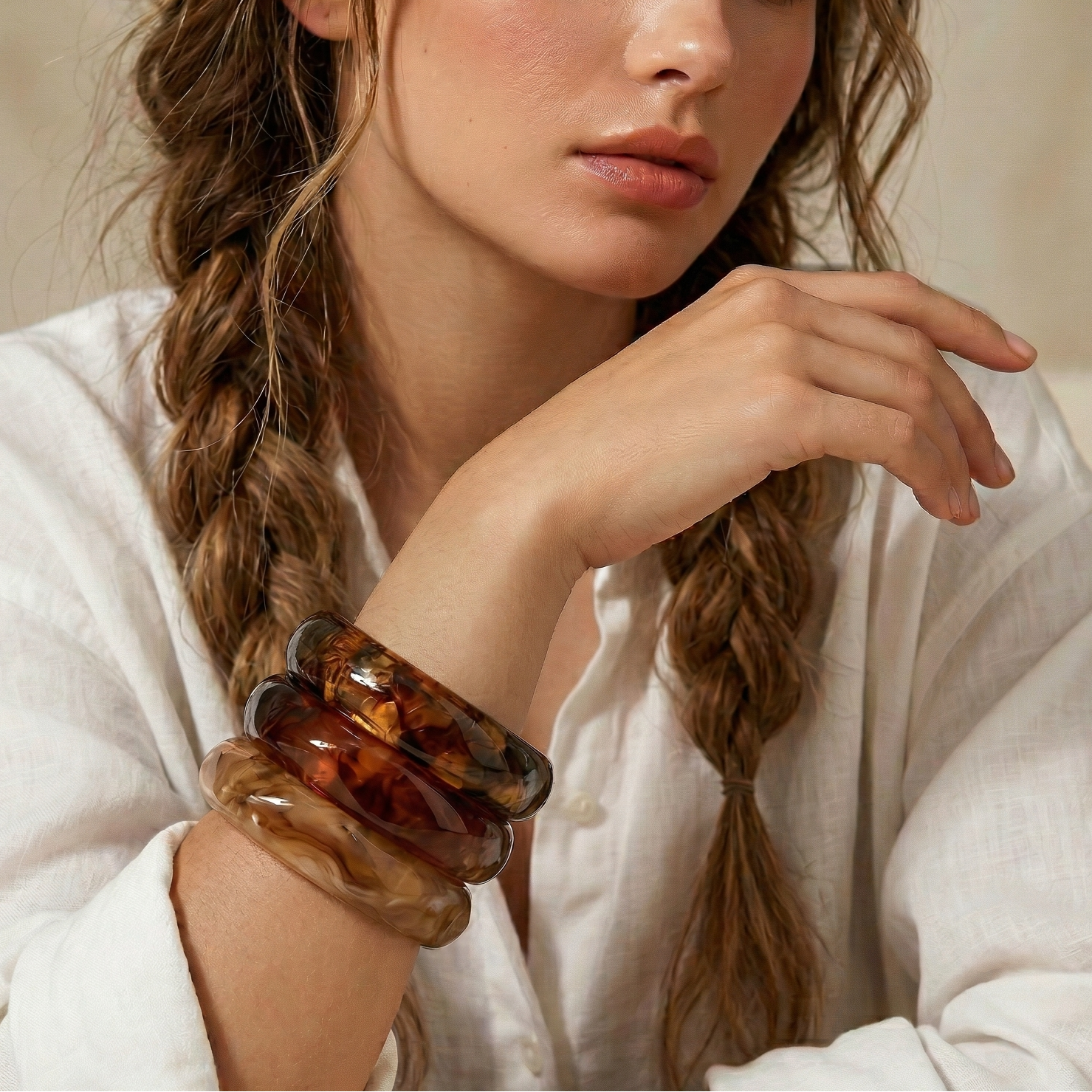 Resin Roots Bangle