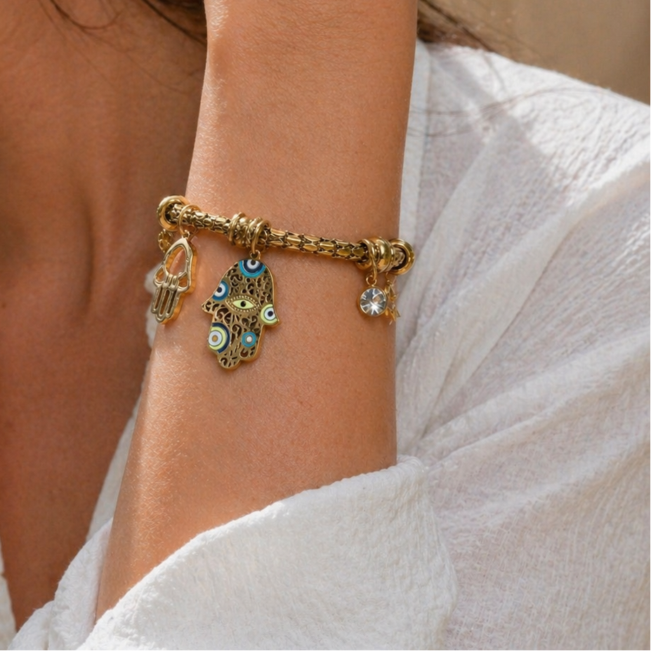 Hamsa Shield Bracelet
