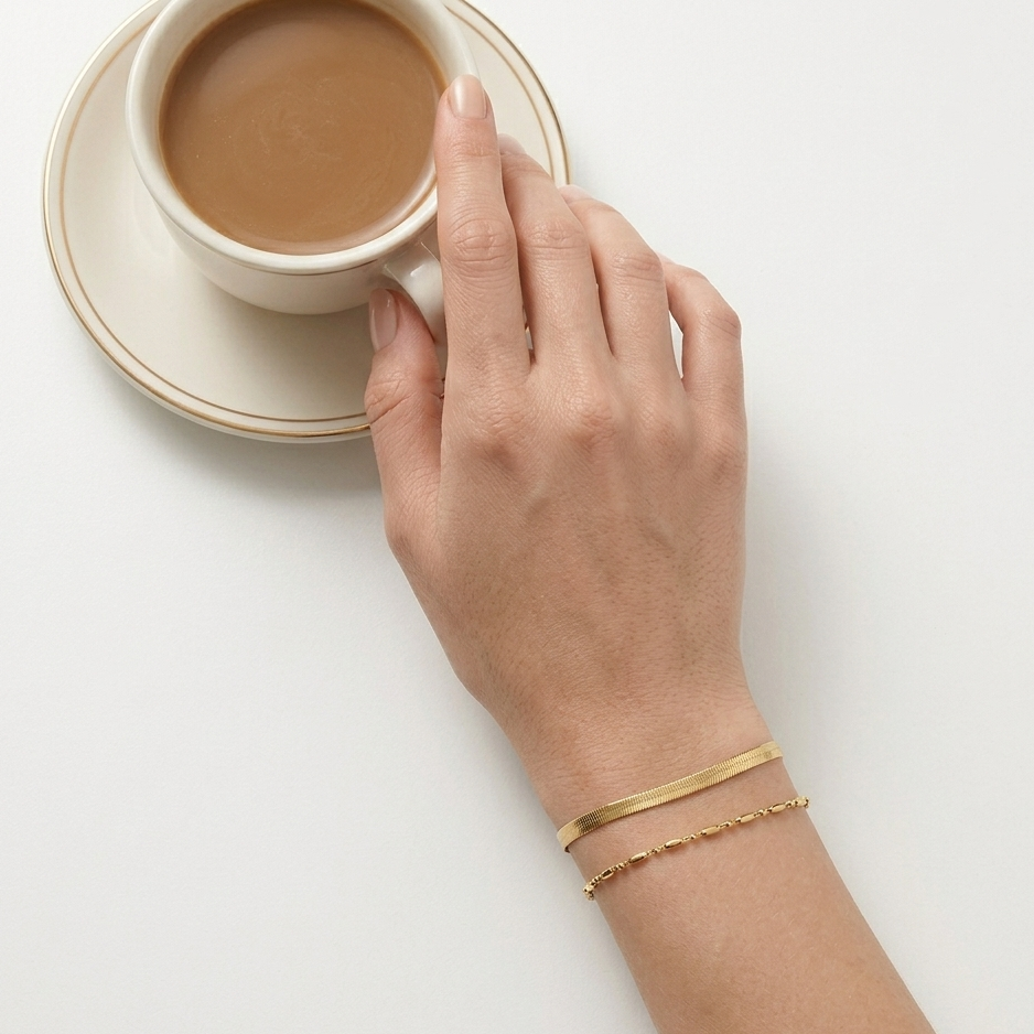 Snake Chain Beads Bracelet