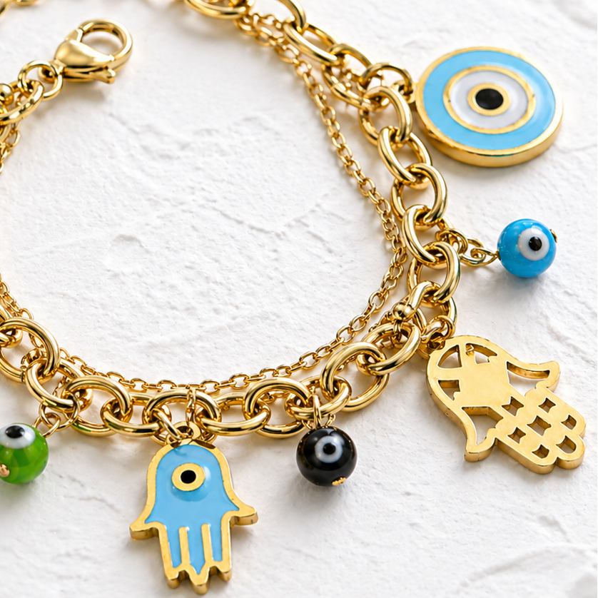 Nazar Luxe Charm Bracelet