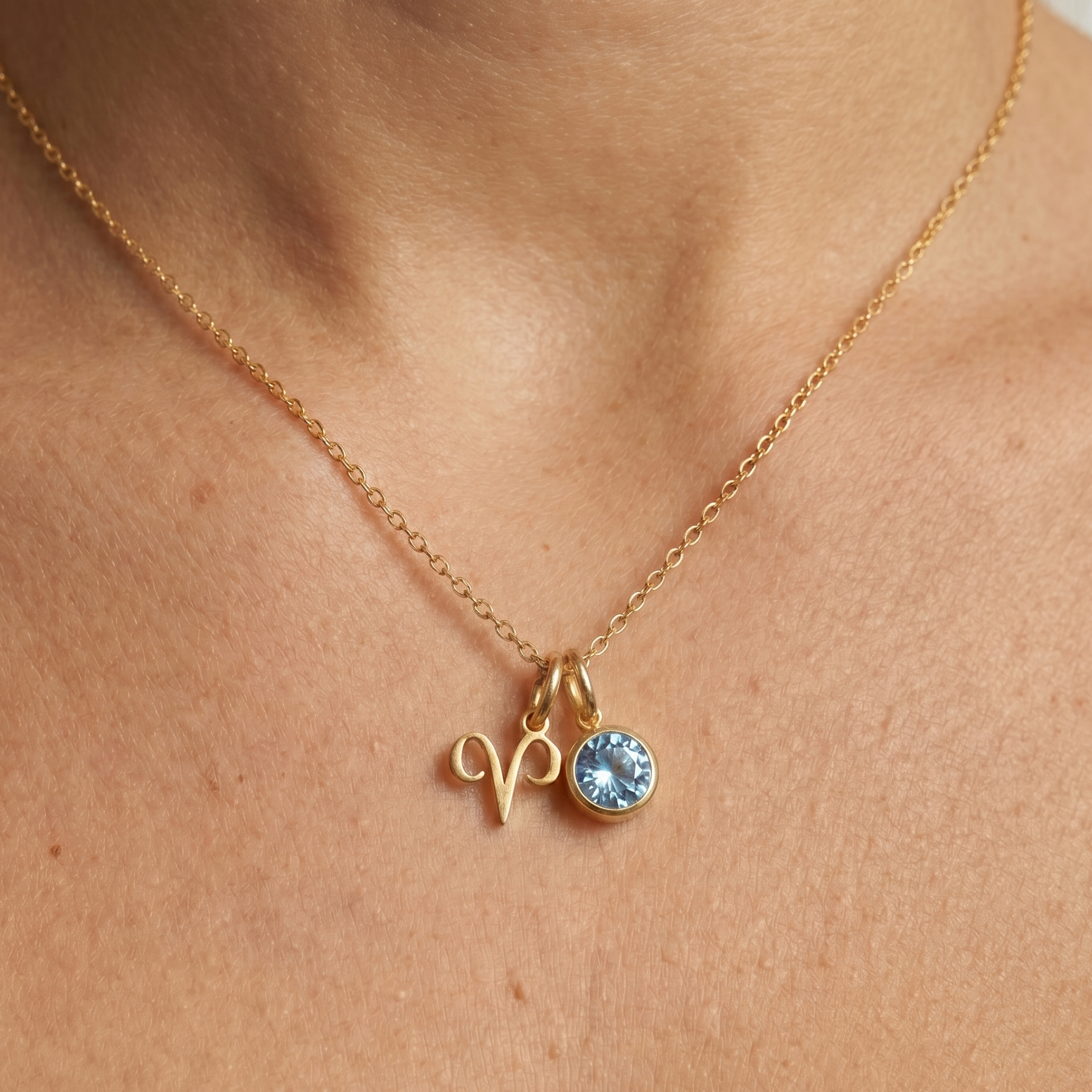 Birthstone Zodiac Pendant
