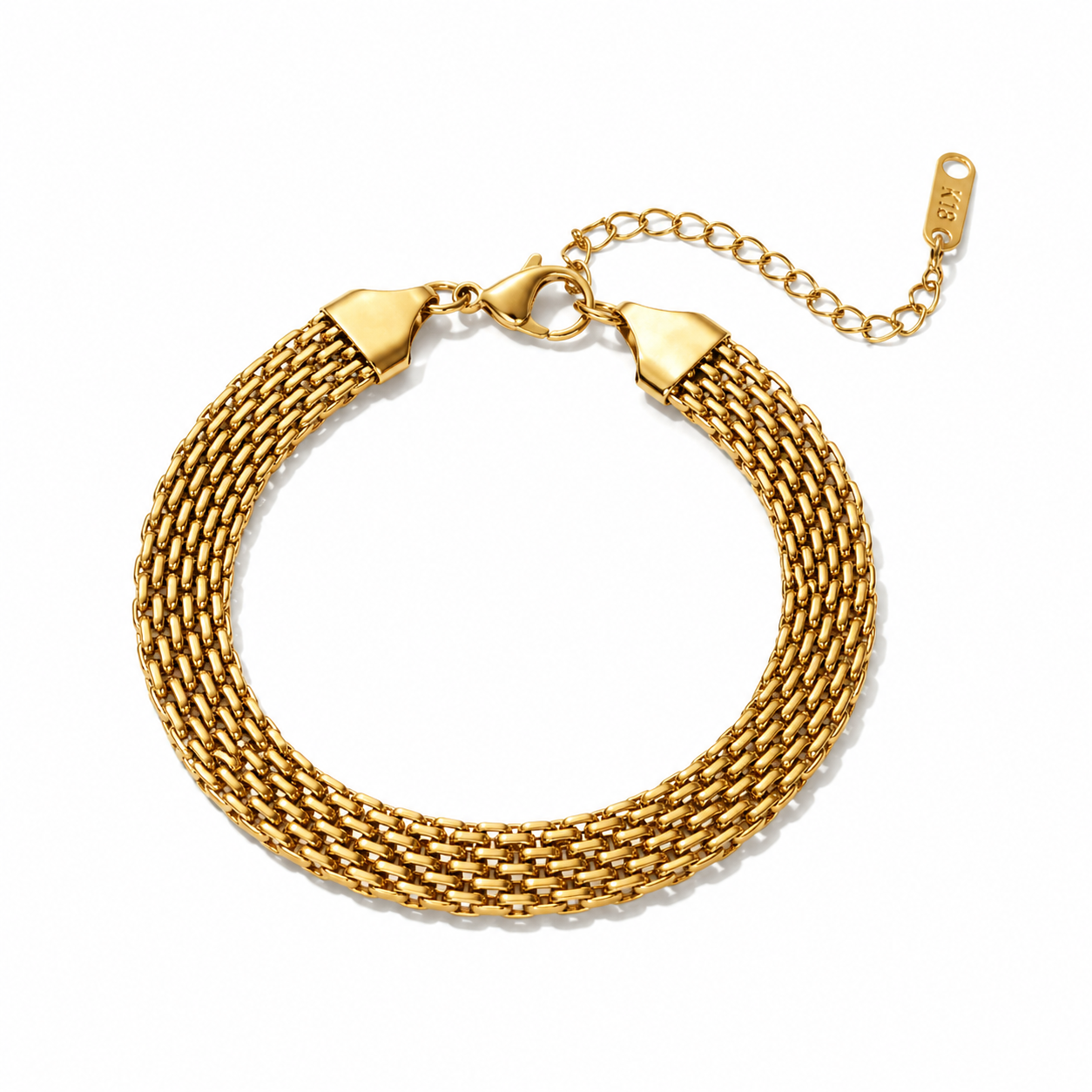 Golden Mesh Bracelet
