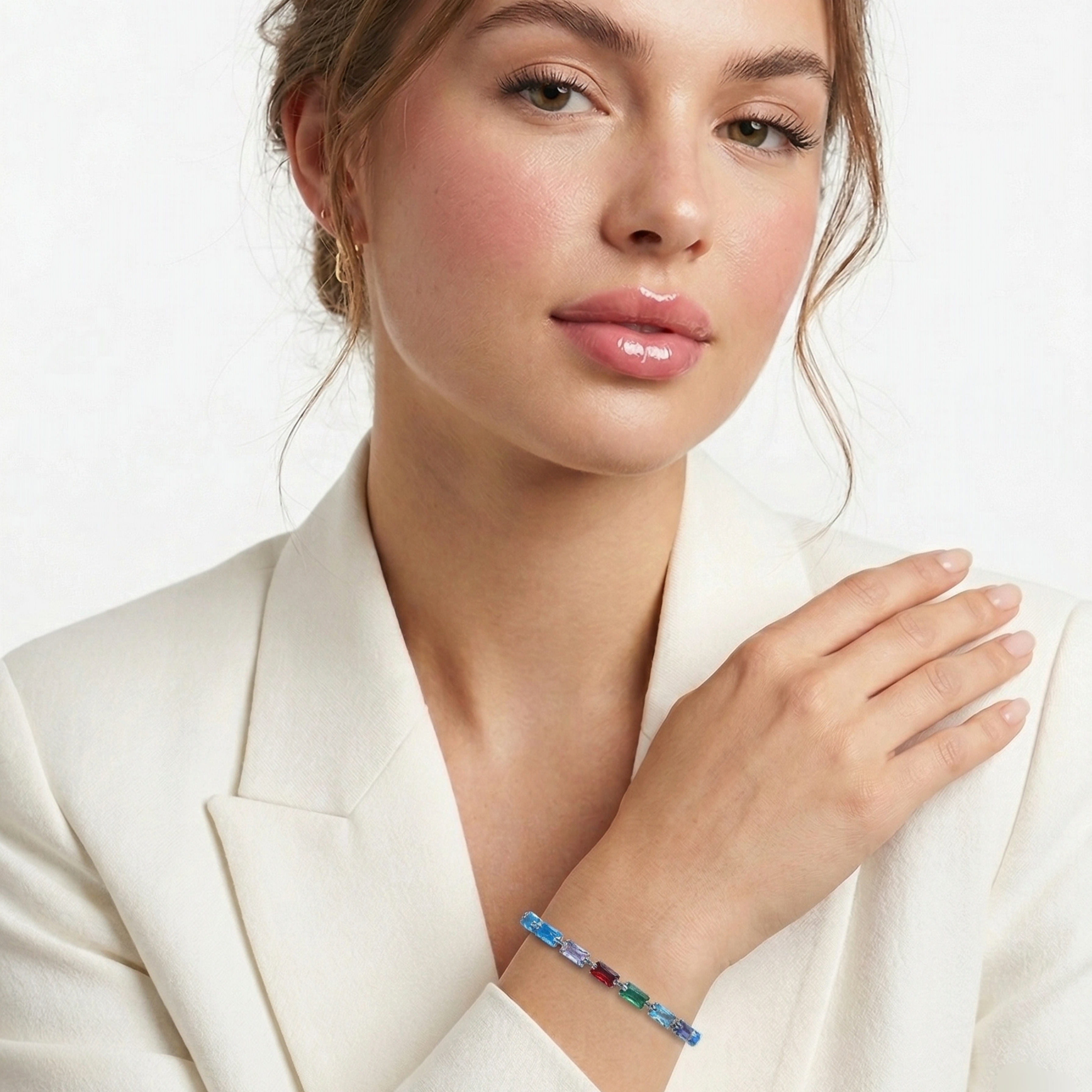 Rainbow Tennis Bracelet