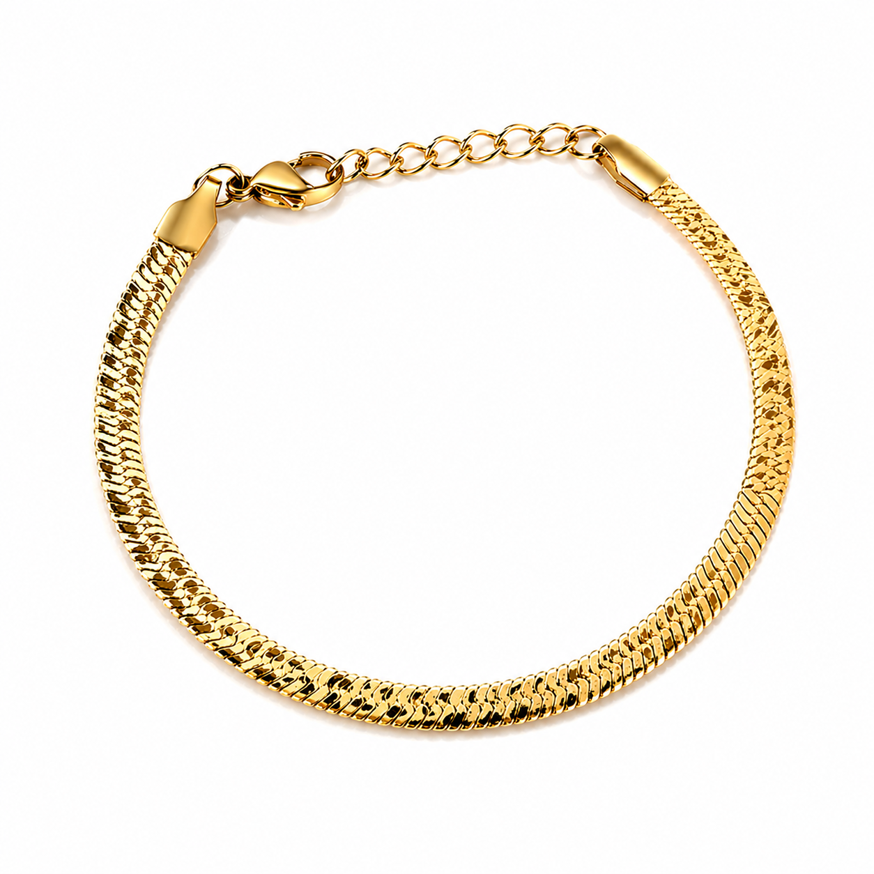Textured Luxe Snakechain Bracelet