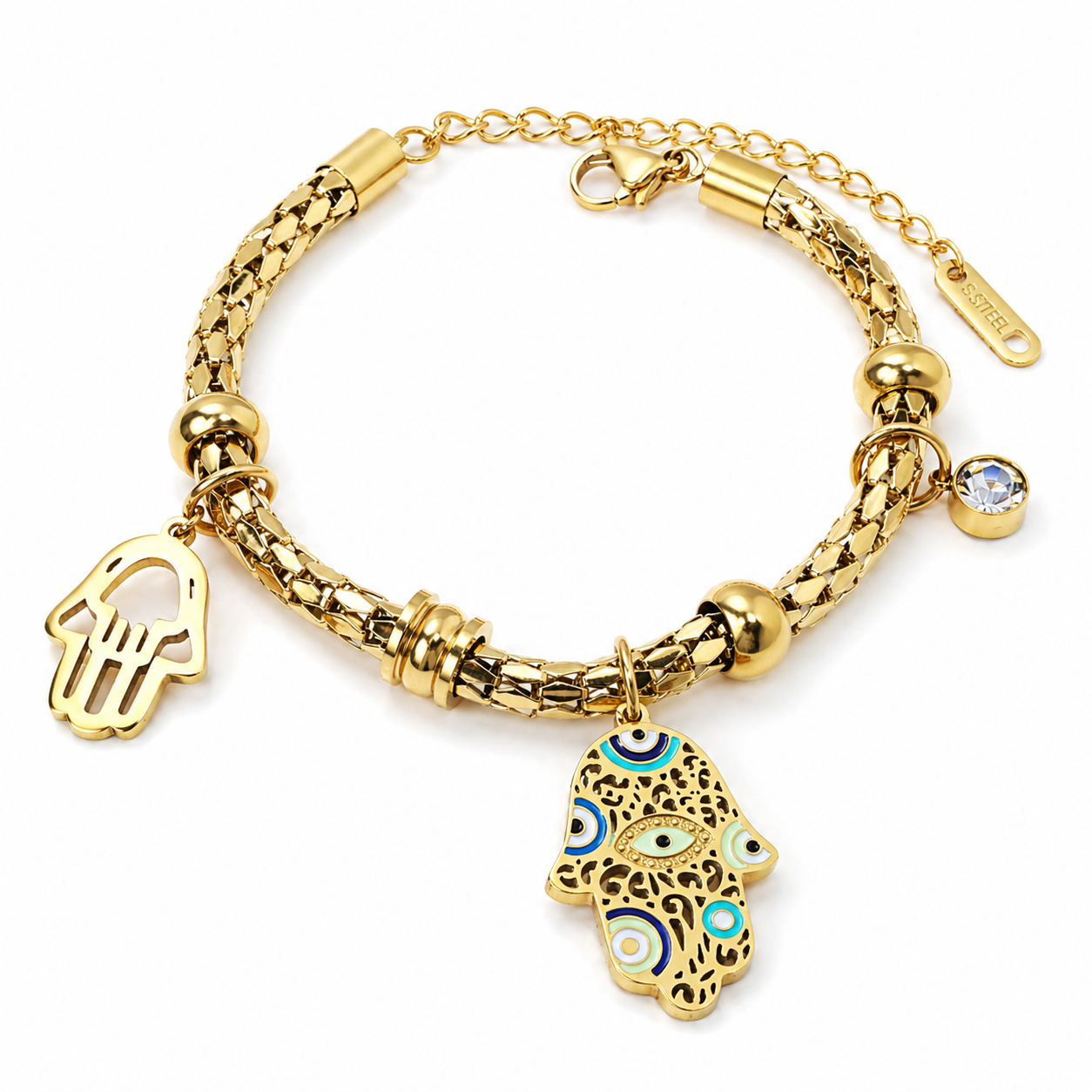 Hamsa Shield Bracelet