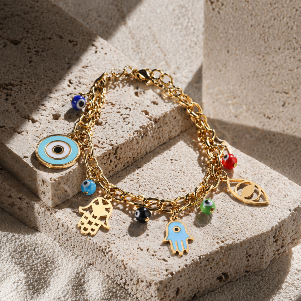 Nazar Luxe Charm Bracelet