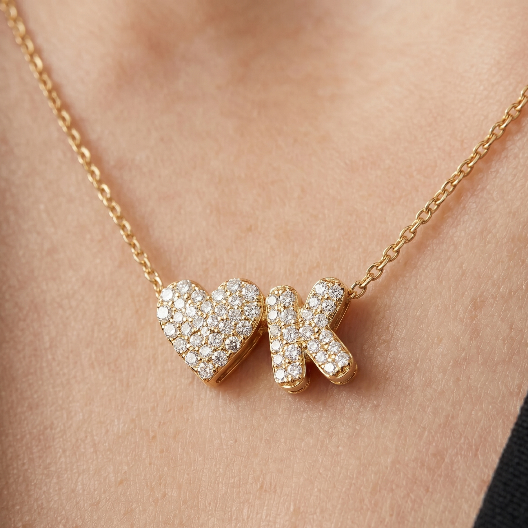 Personalized Amor Initials Pendant