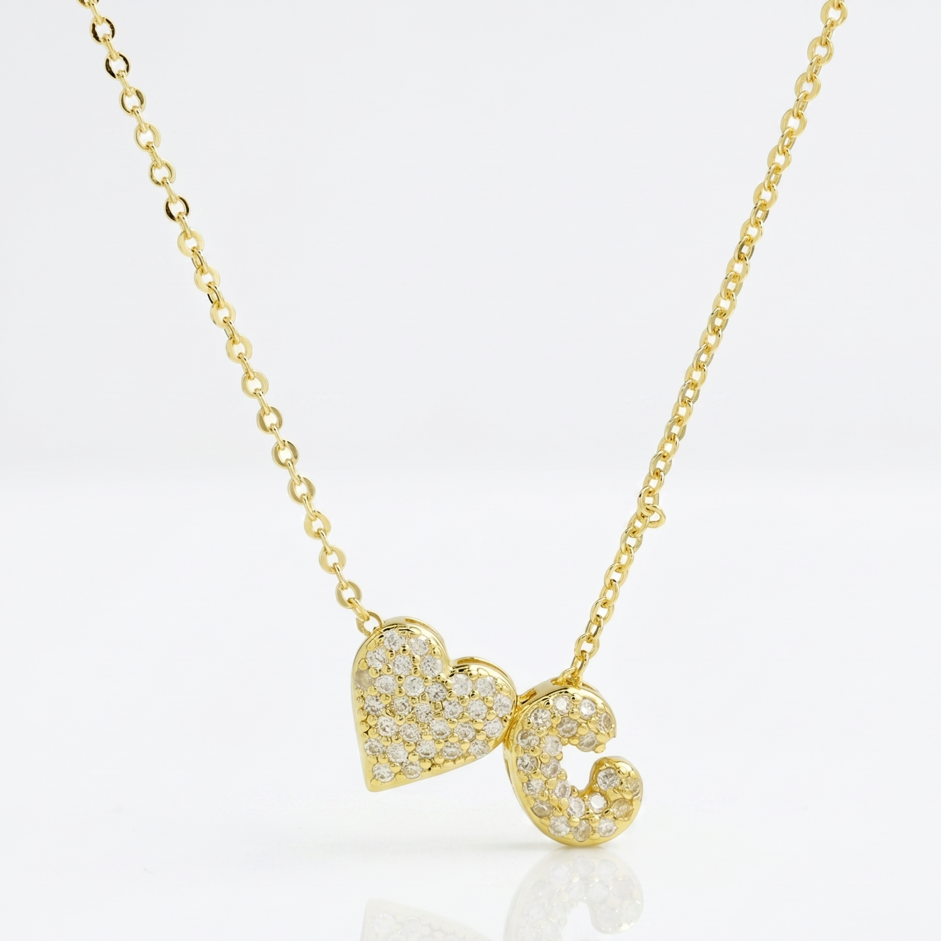 Personalized Amor Initials Pendant