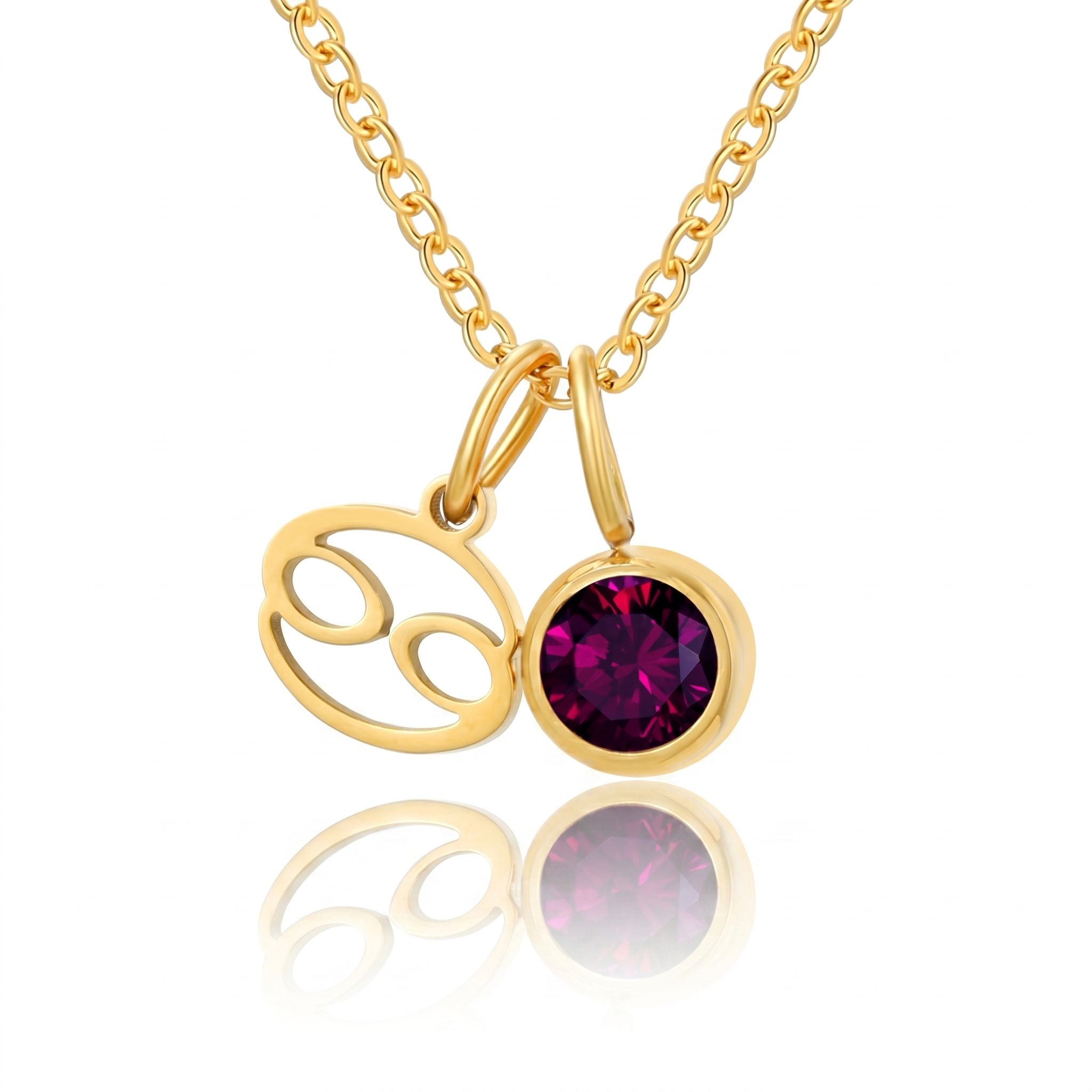 Birthstone Zodiac Pendant