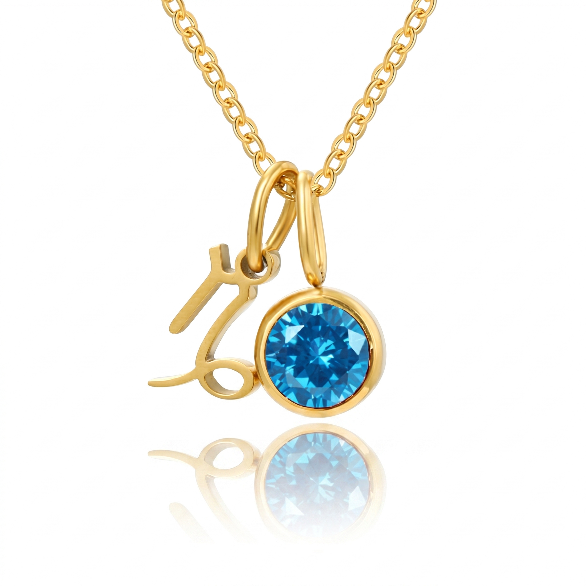 Birthstone Zodiac Pendant