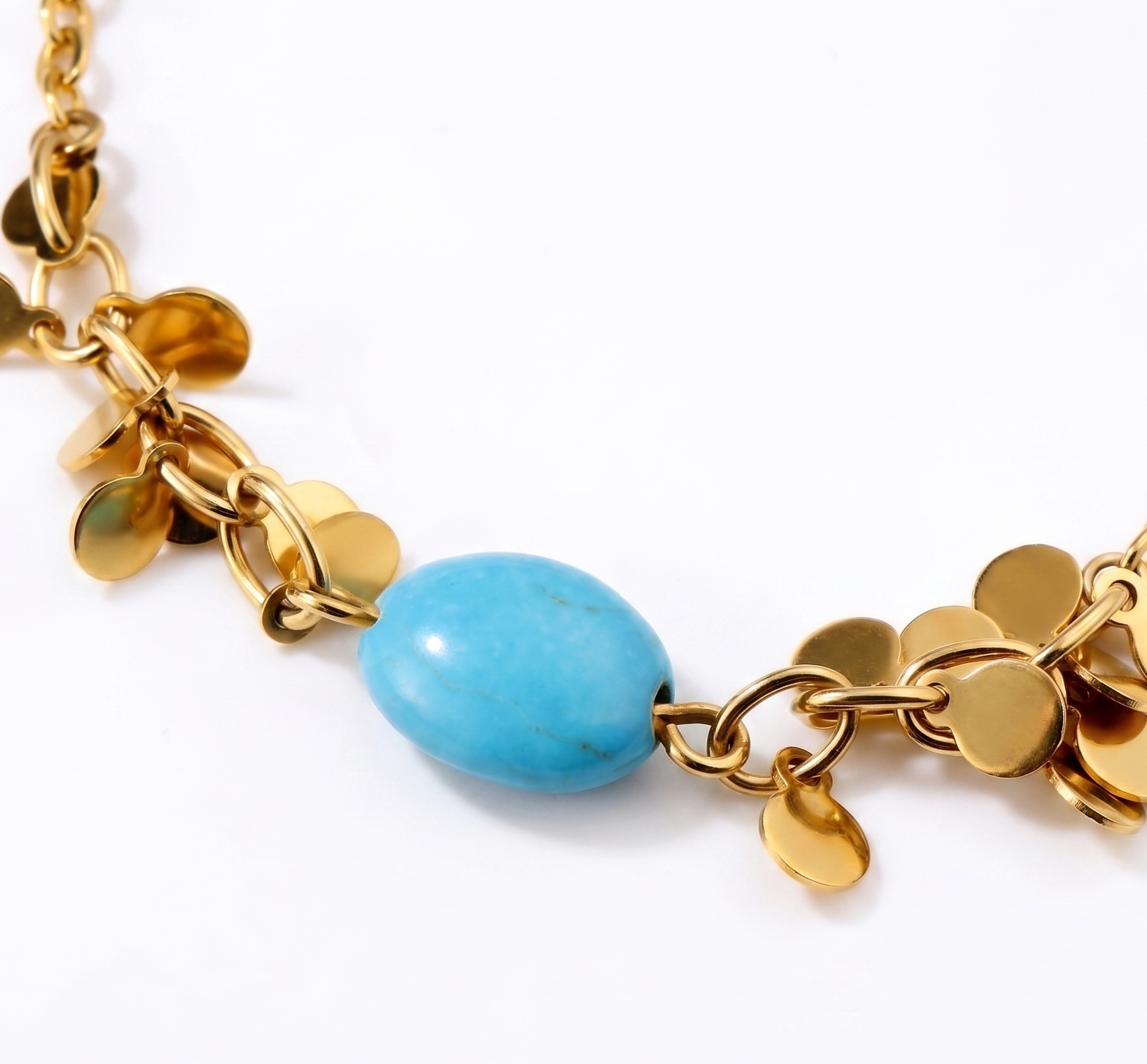 Turquoise Leaf Bracelet