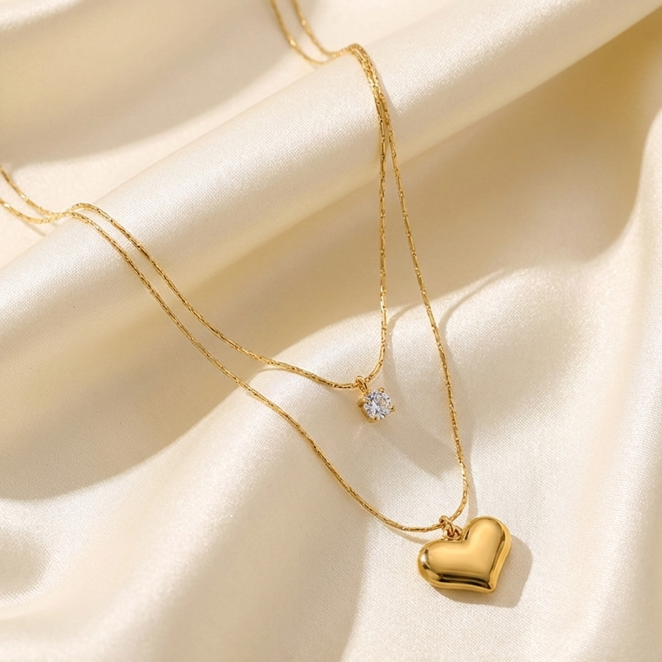 Crystal Heartline Pendant