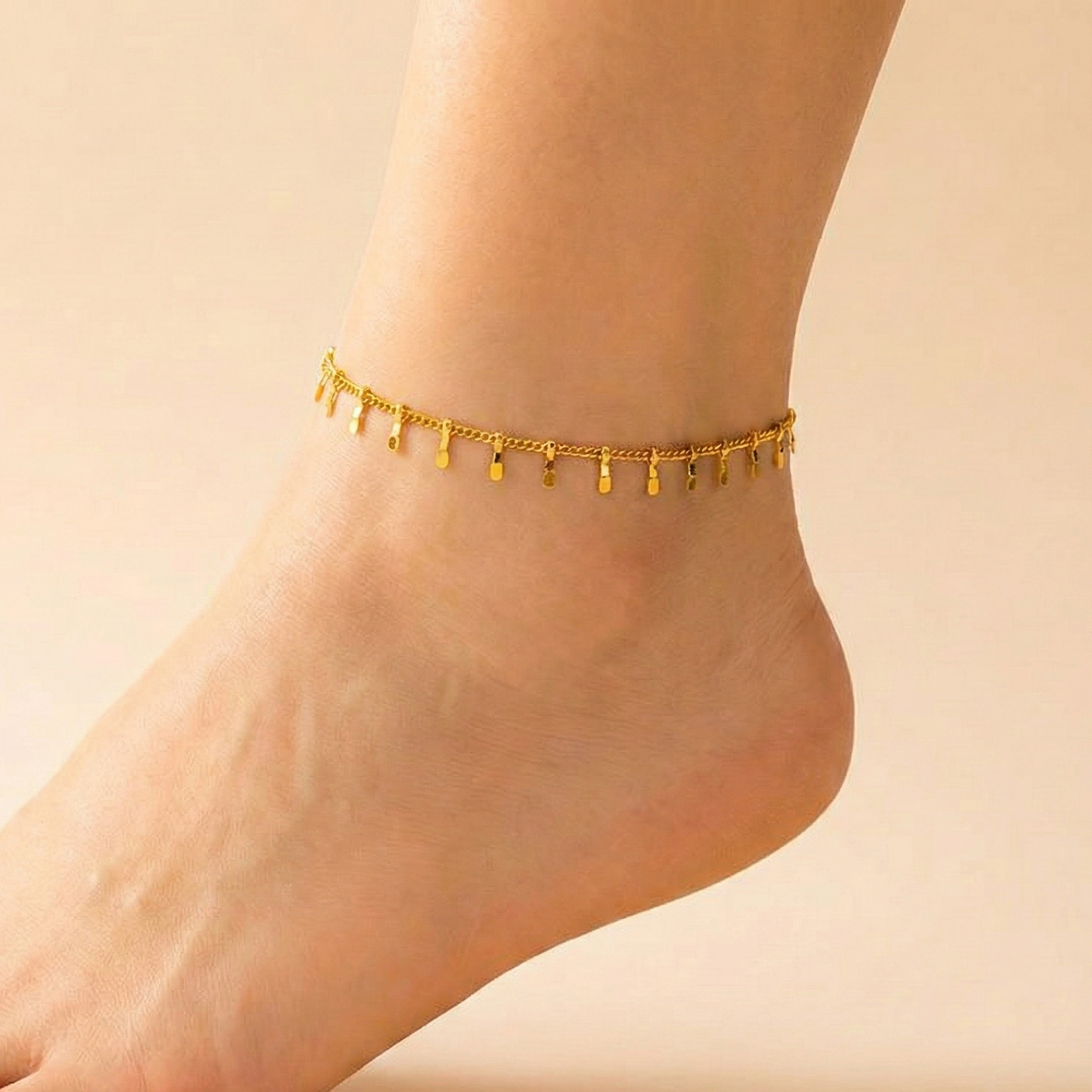 Golden Fringe Anklet