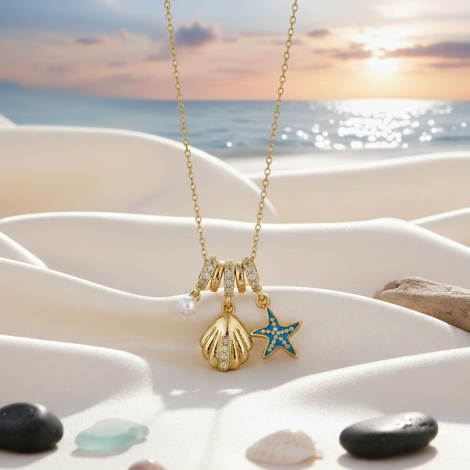 Seashell Star Necklace