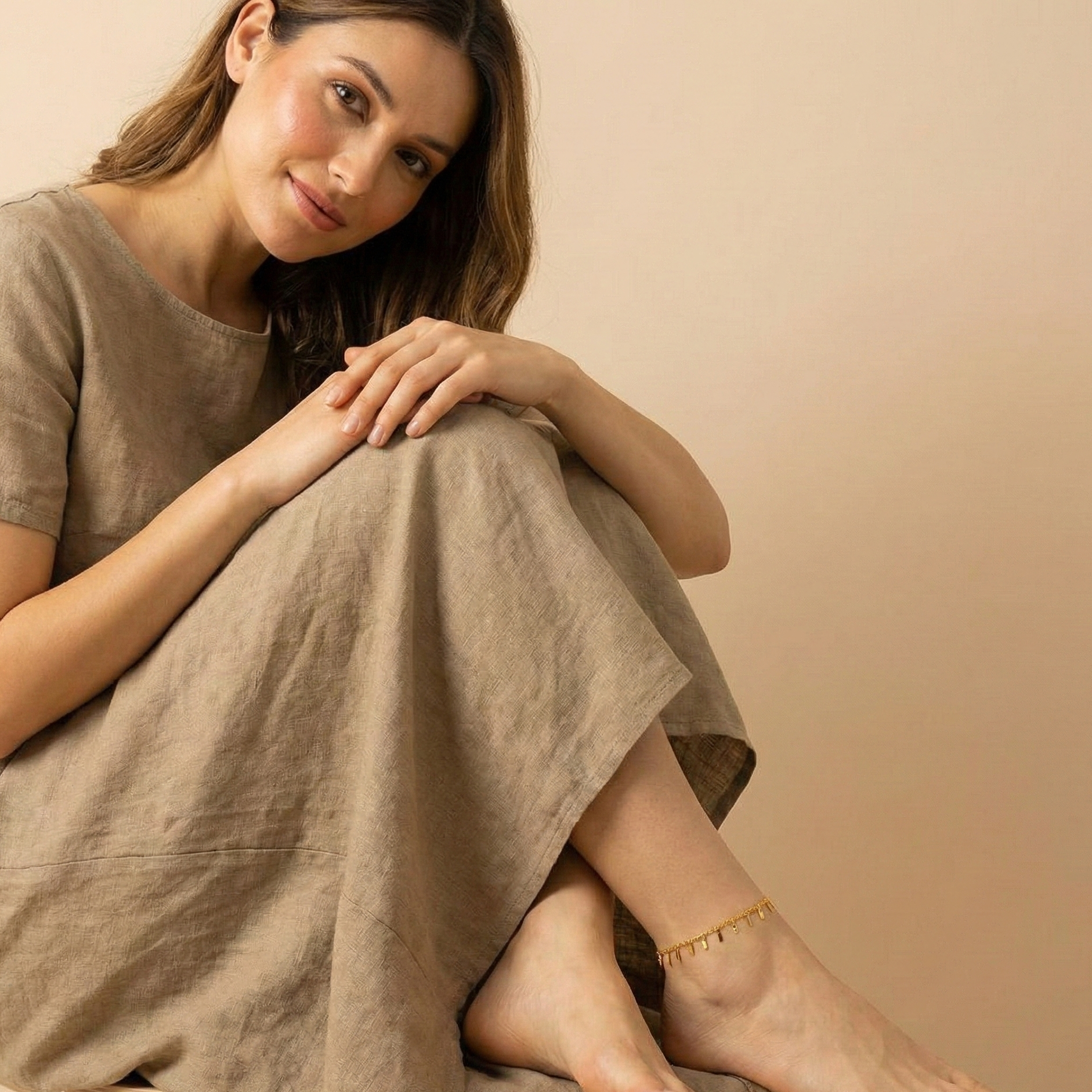 Golden Fringe Anklet