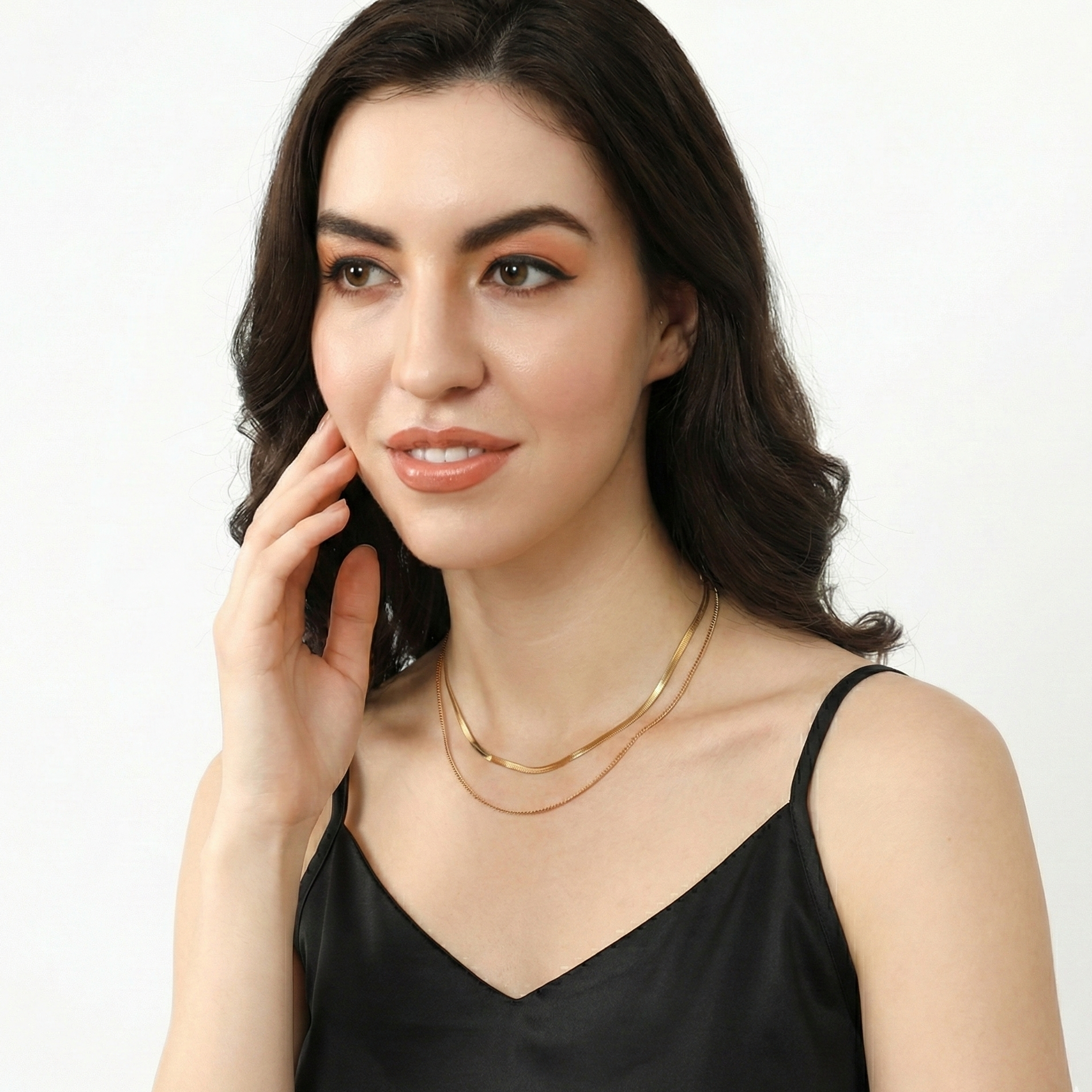 Snake Chain Link Necklace