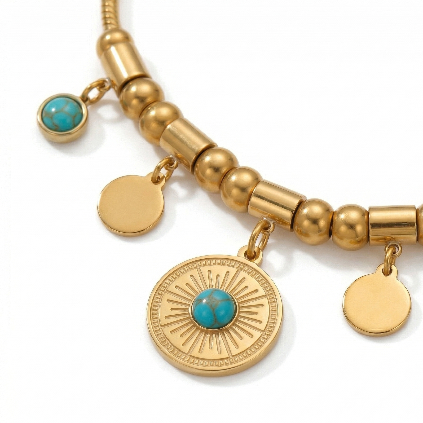 Turquoise Charms Bracelet