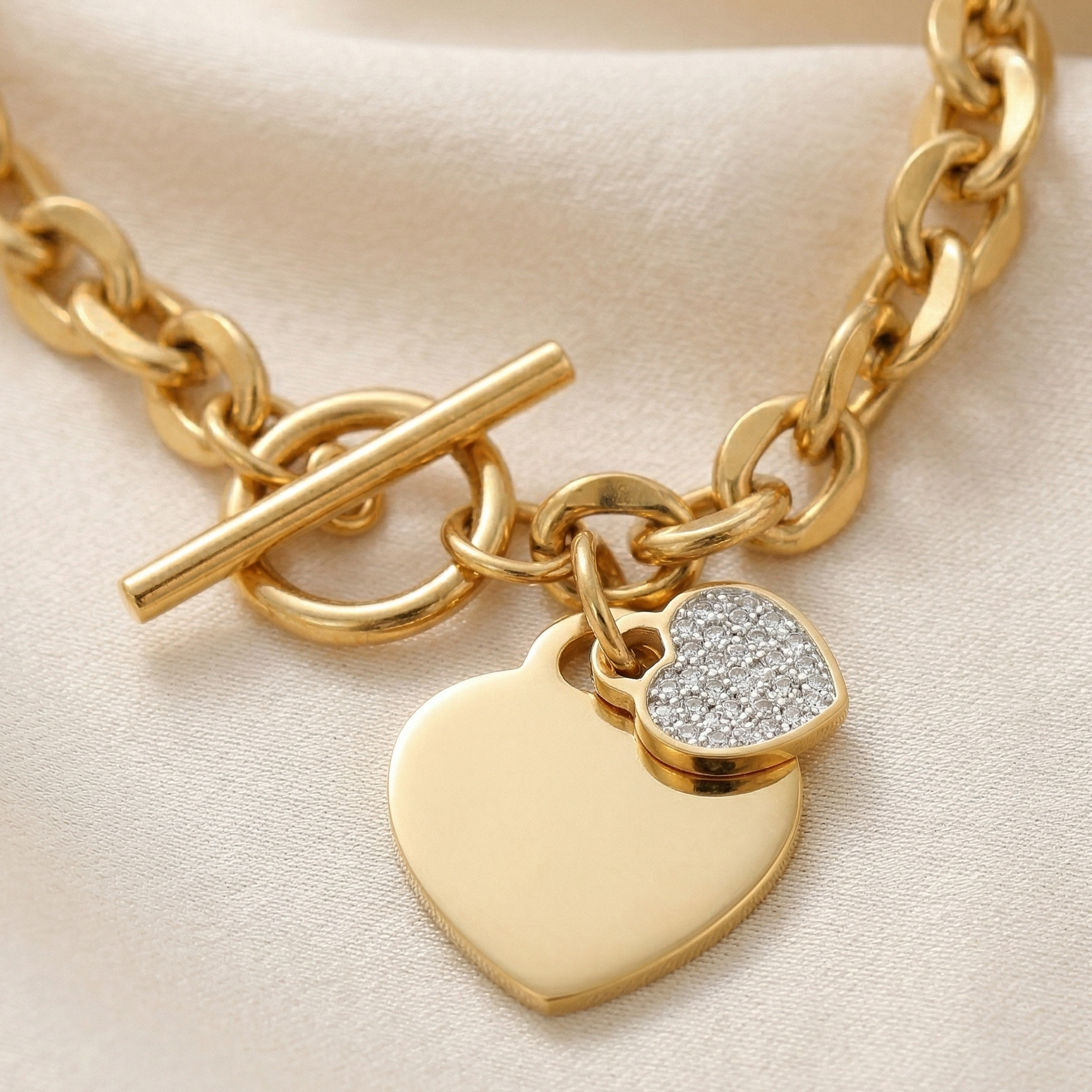 Heartlock Charm Bracelet