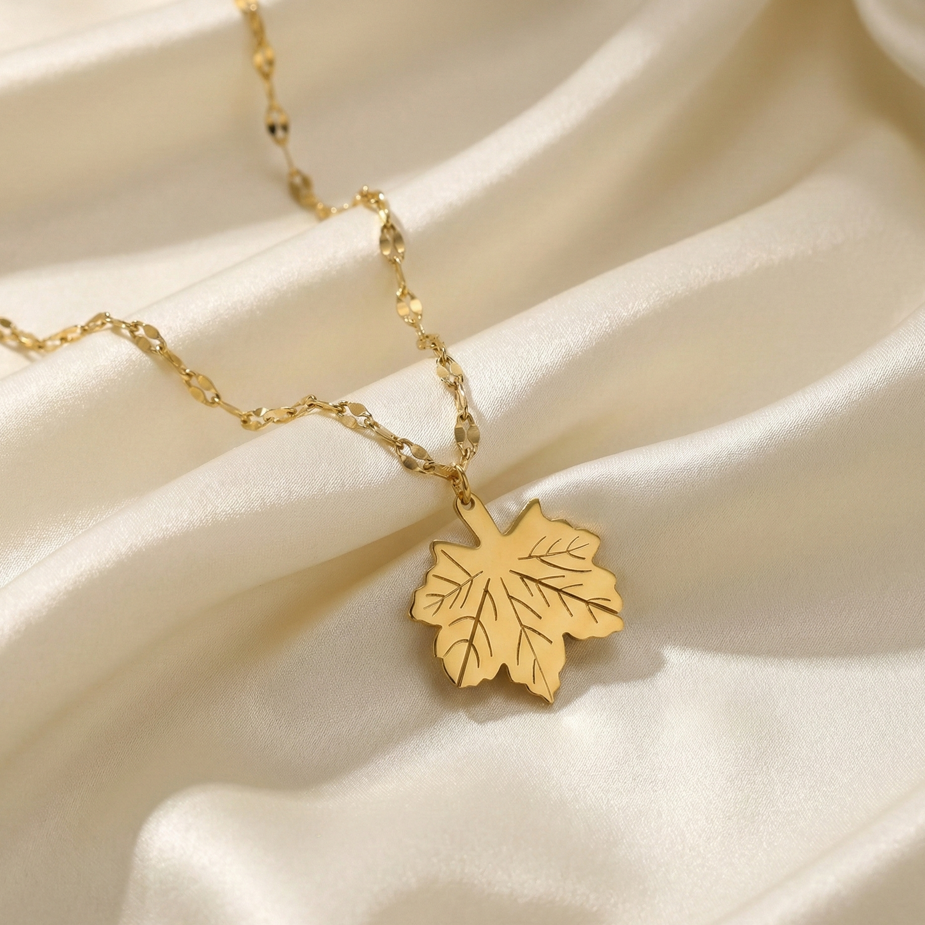 Golden Leaf Necklace