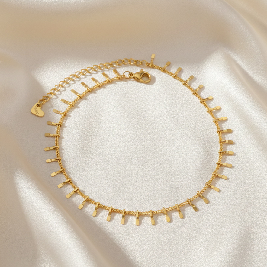 Golden Fringe Anklet
