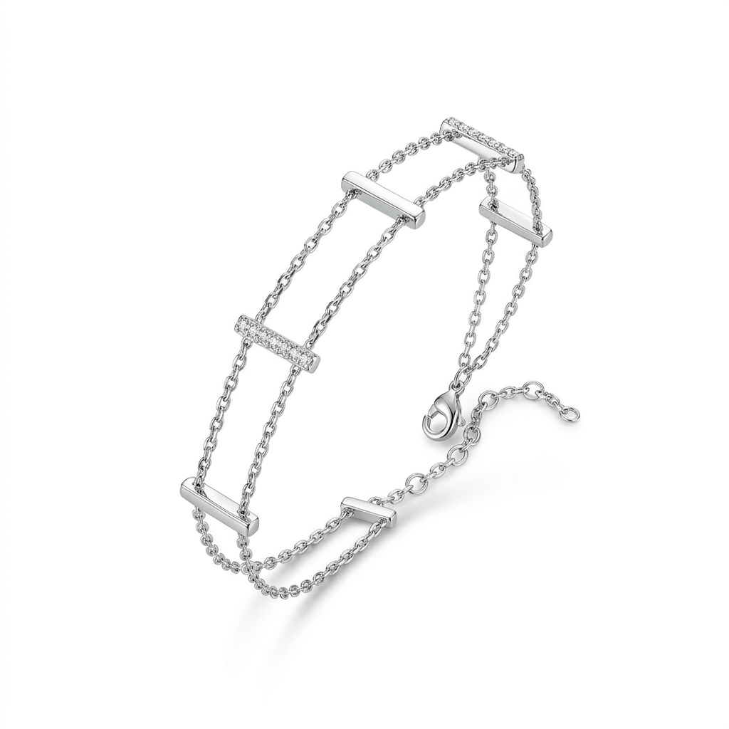 Shimmering Ladder Bracelet
