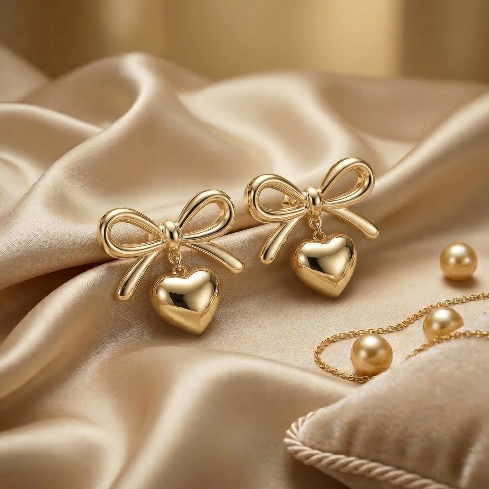 Heartbow Earrings