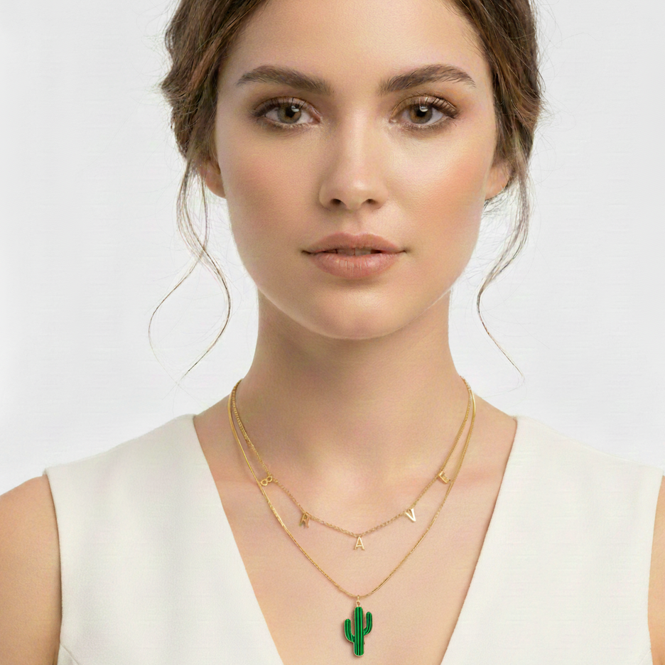 Desert Cactus Necklace