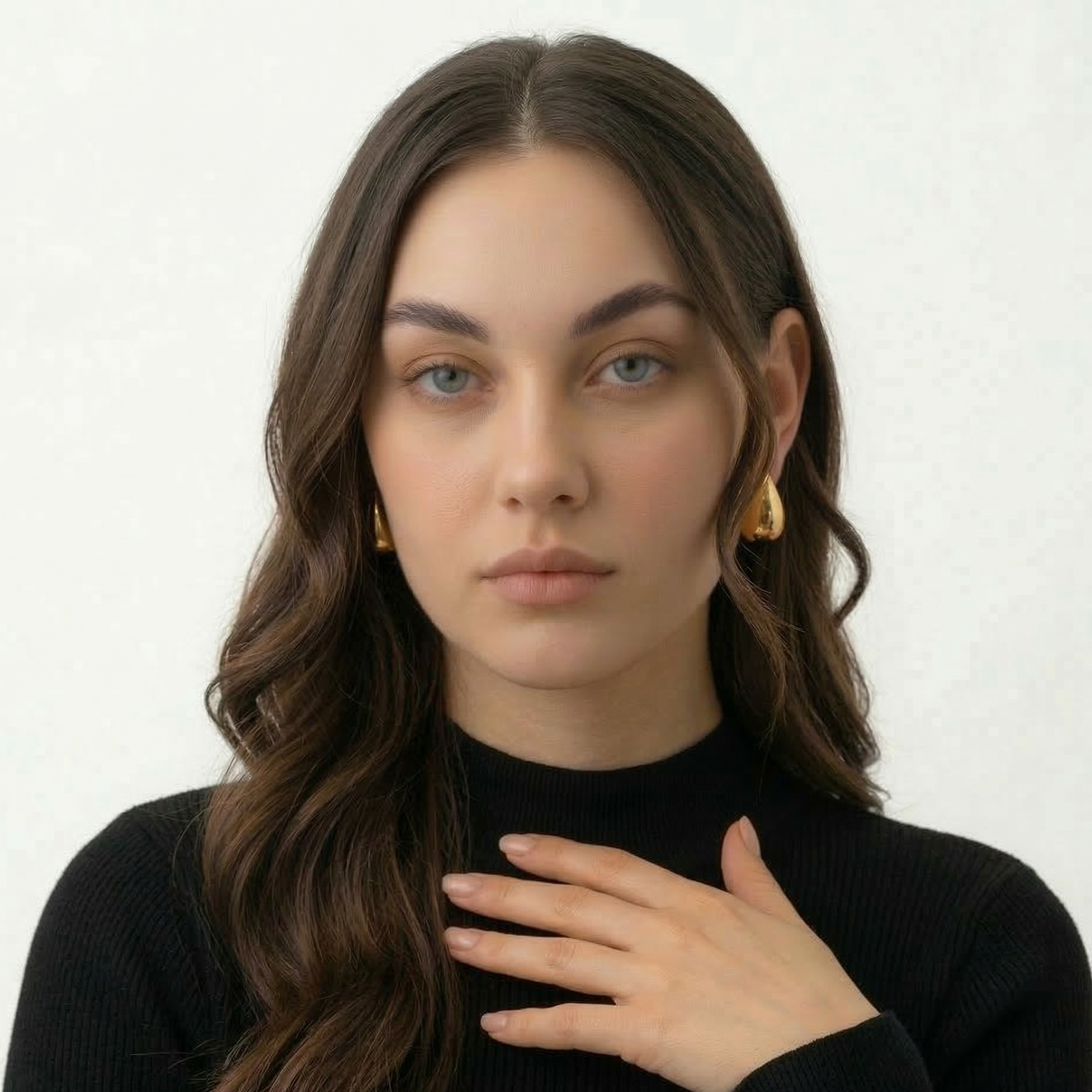 Water Drop Stud Earrings