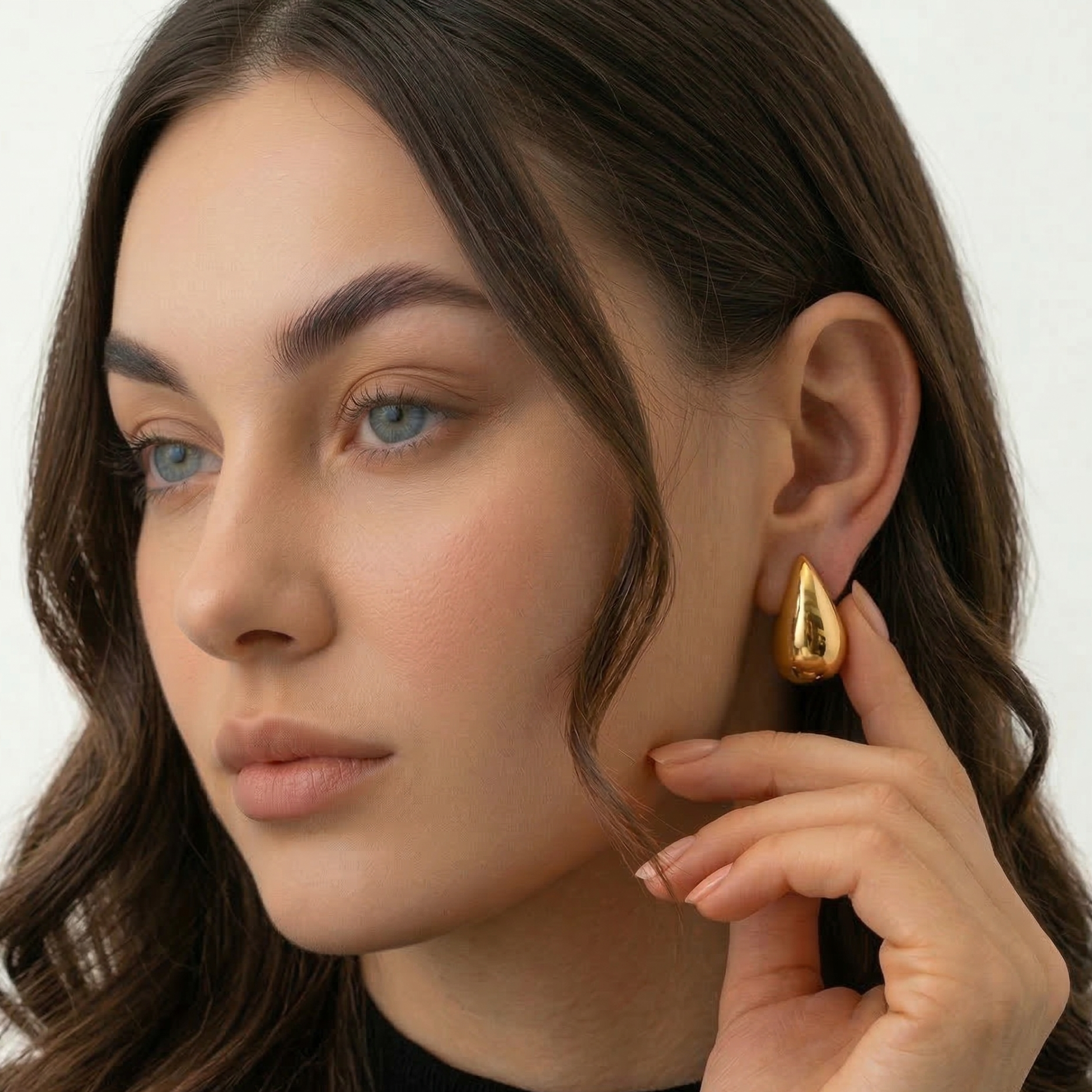 Water Drop Stud Earrings