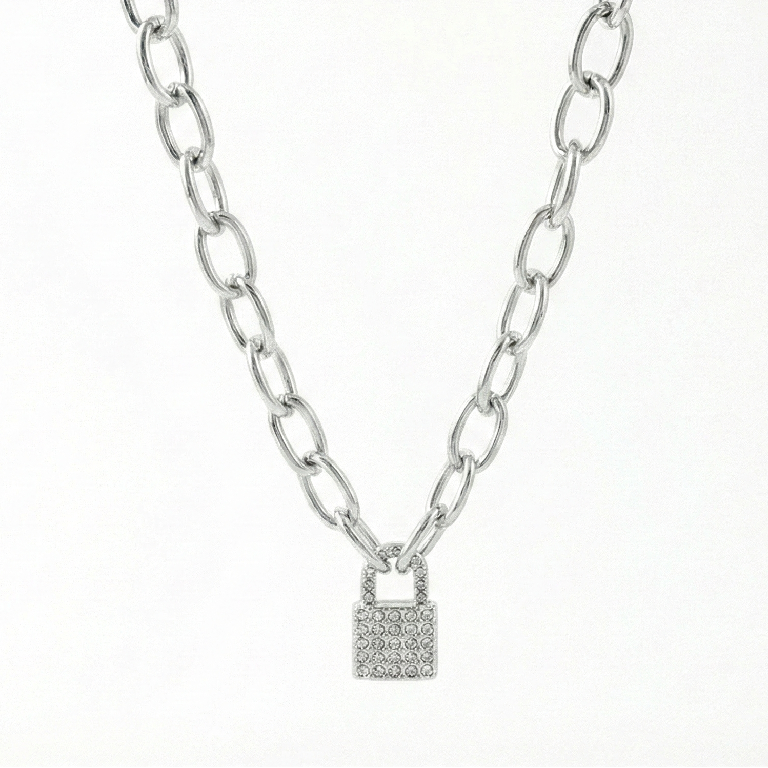 Crystal Lock Necklace