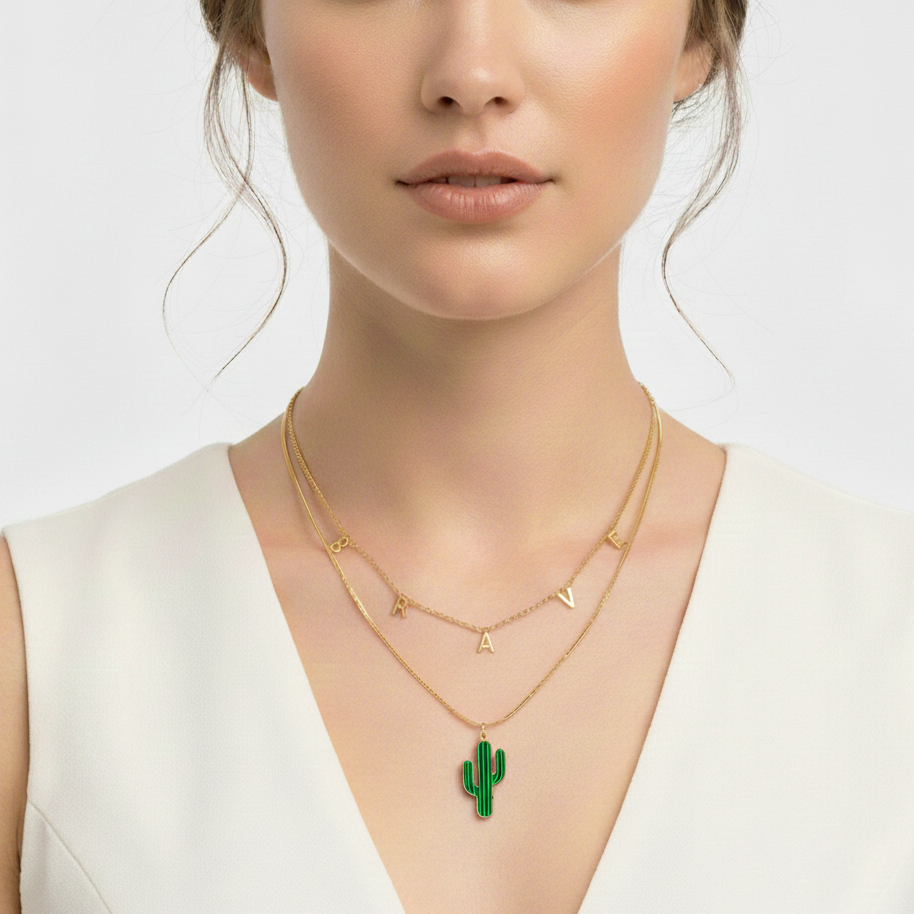 Desert Cactus Necklace