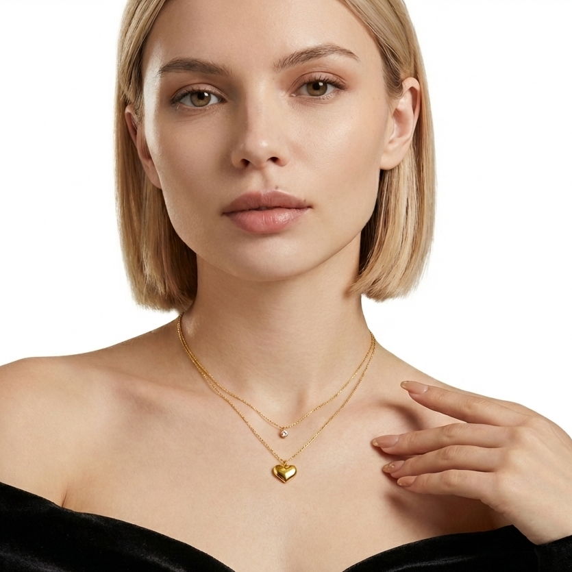 Crystal Heartline Pendant