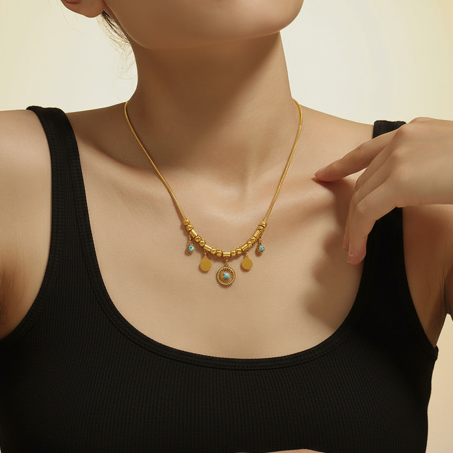 Turquoise Charms Pendant