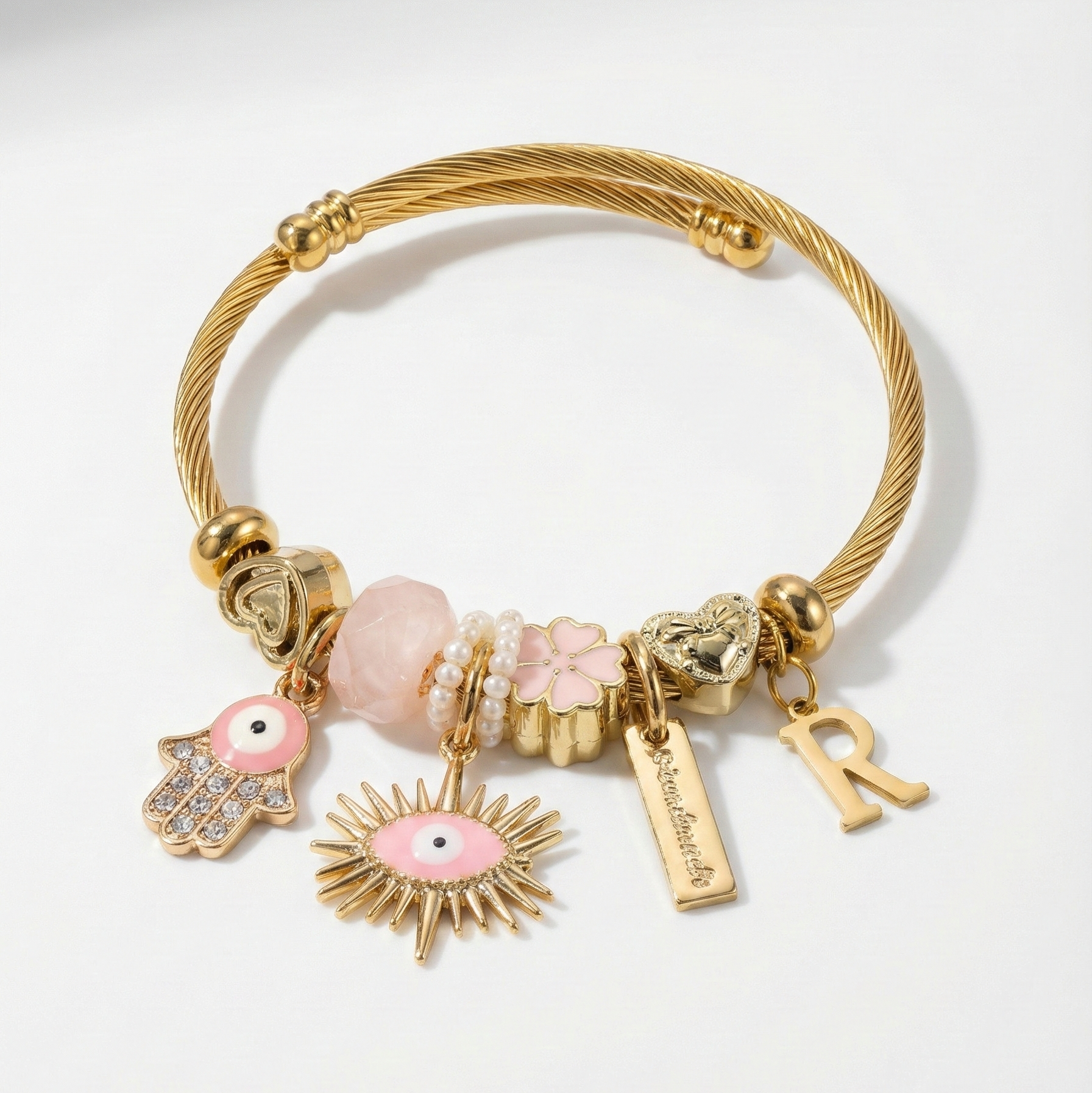 Personalized Boho Evil Eye Bracelet