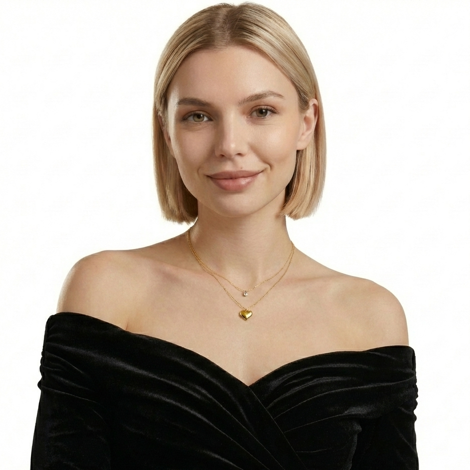 Crystal Heartline Pendant