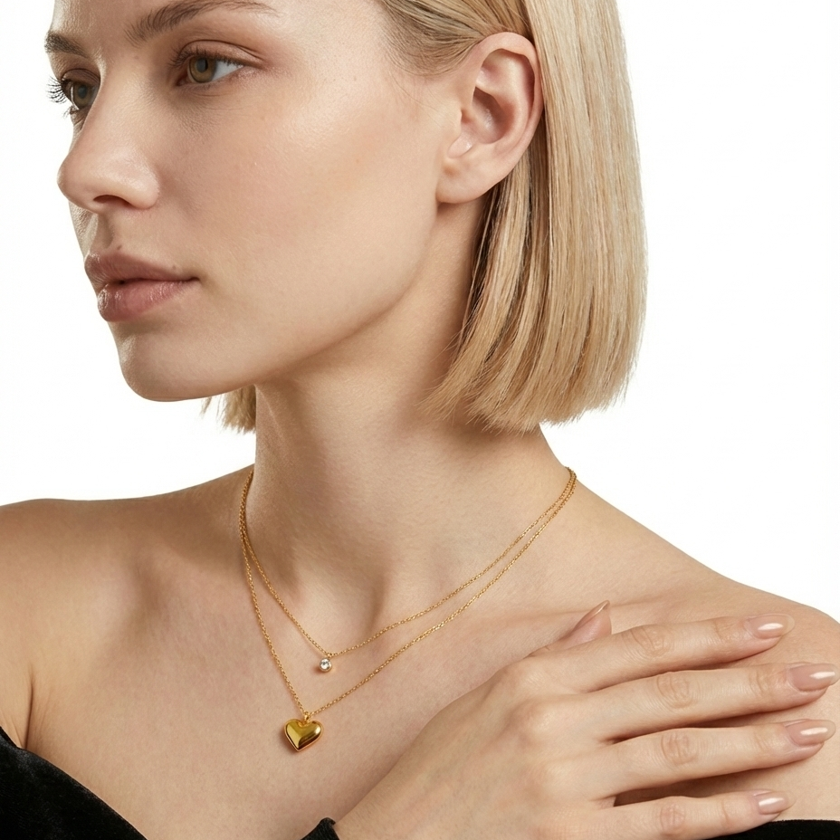 Crystal Heartline Pendant