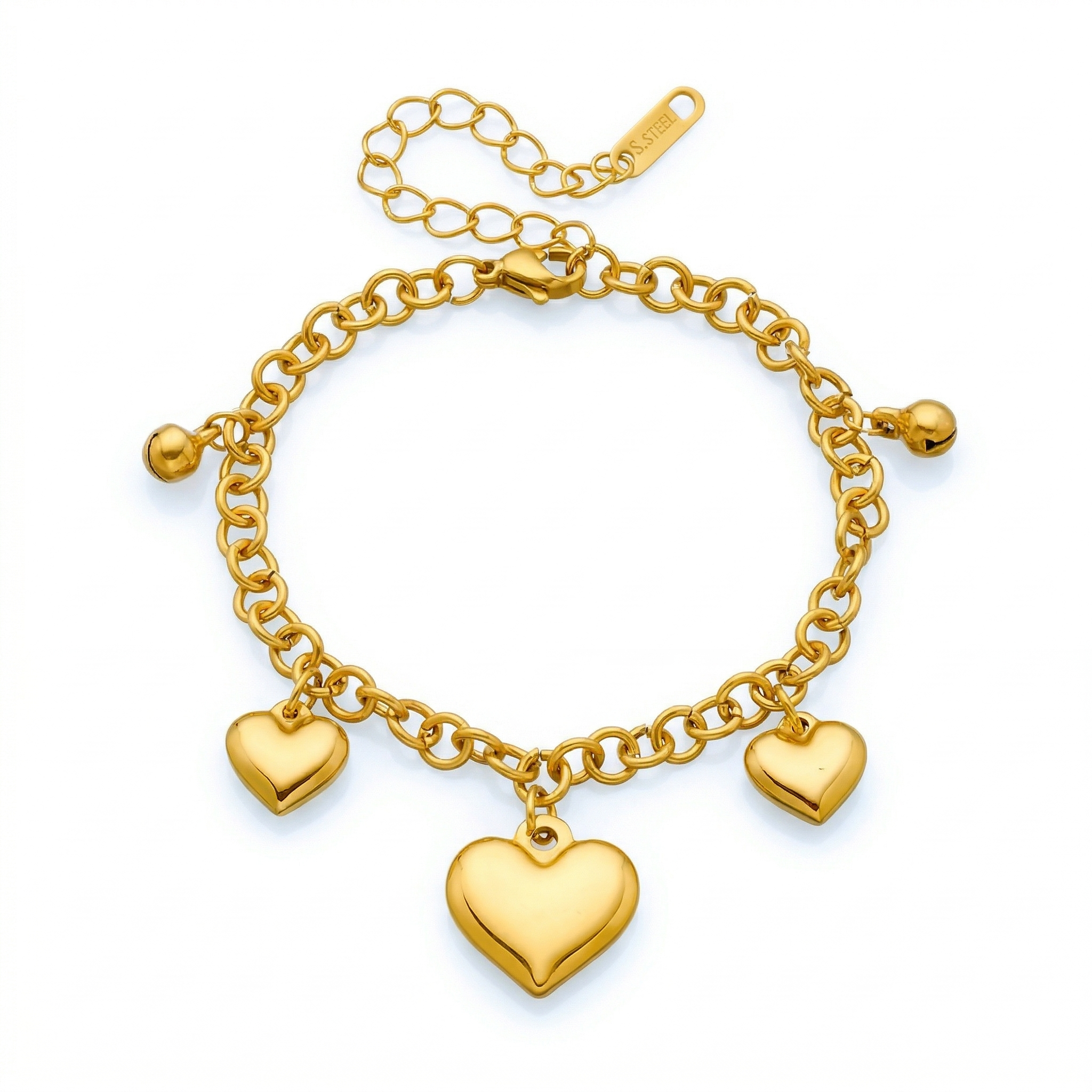 Classic Heart Charms Bracelet
