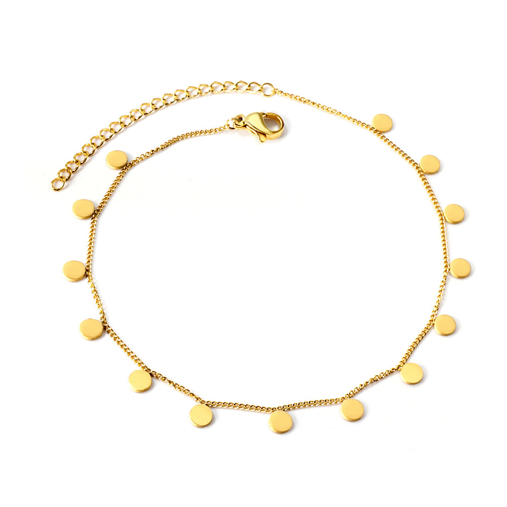 Golden Drops Anklet