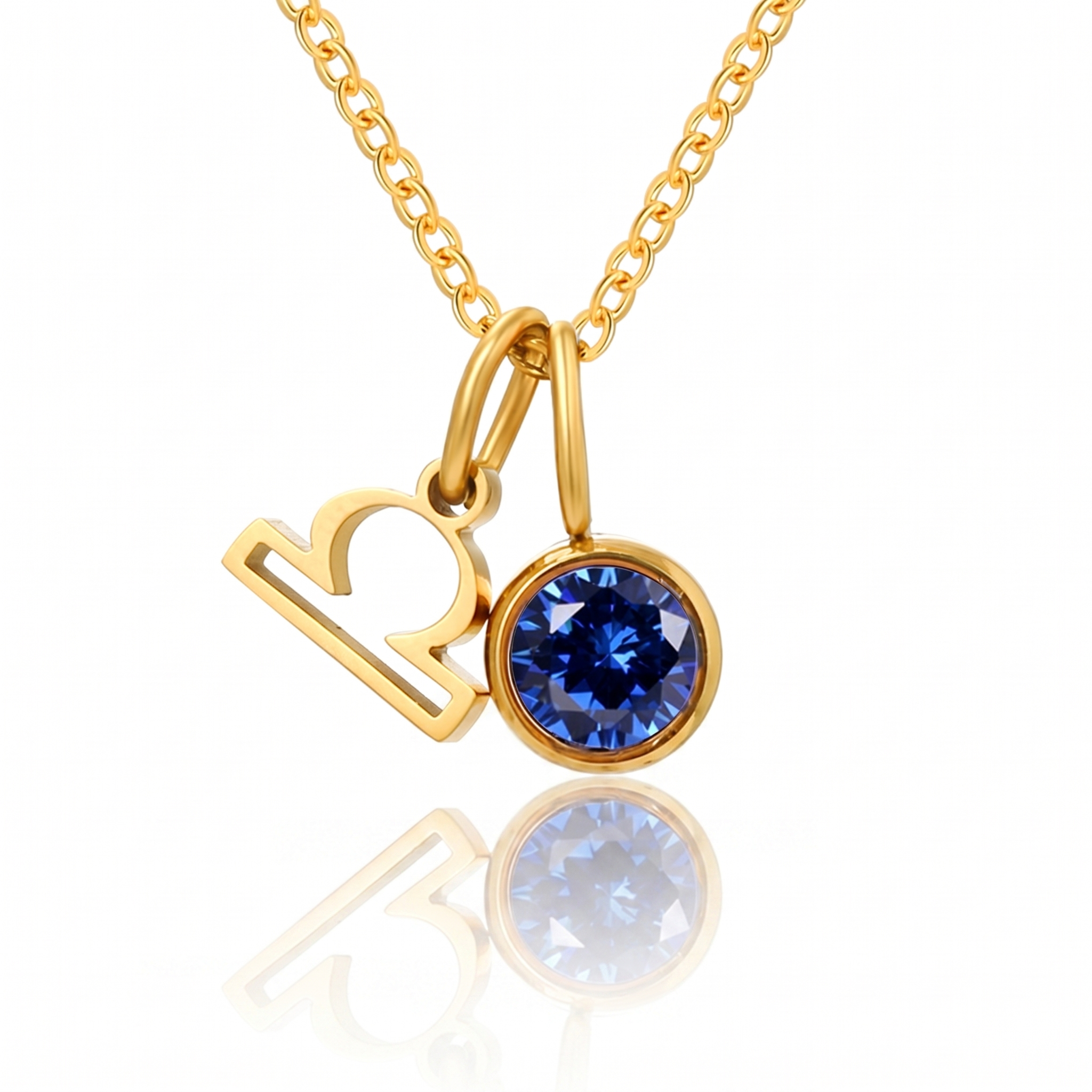 Birthstone Zodiac Pendant