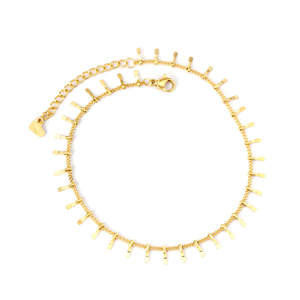 Golden Fringe Anklet