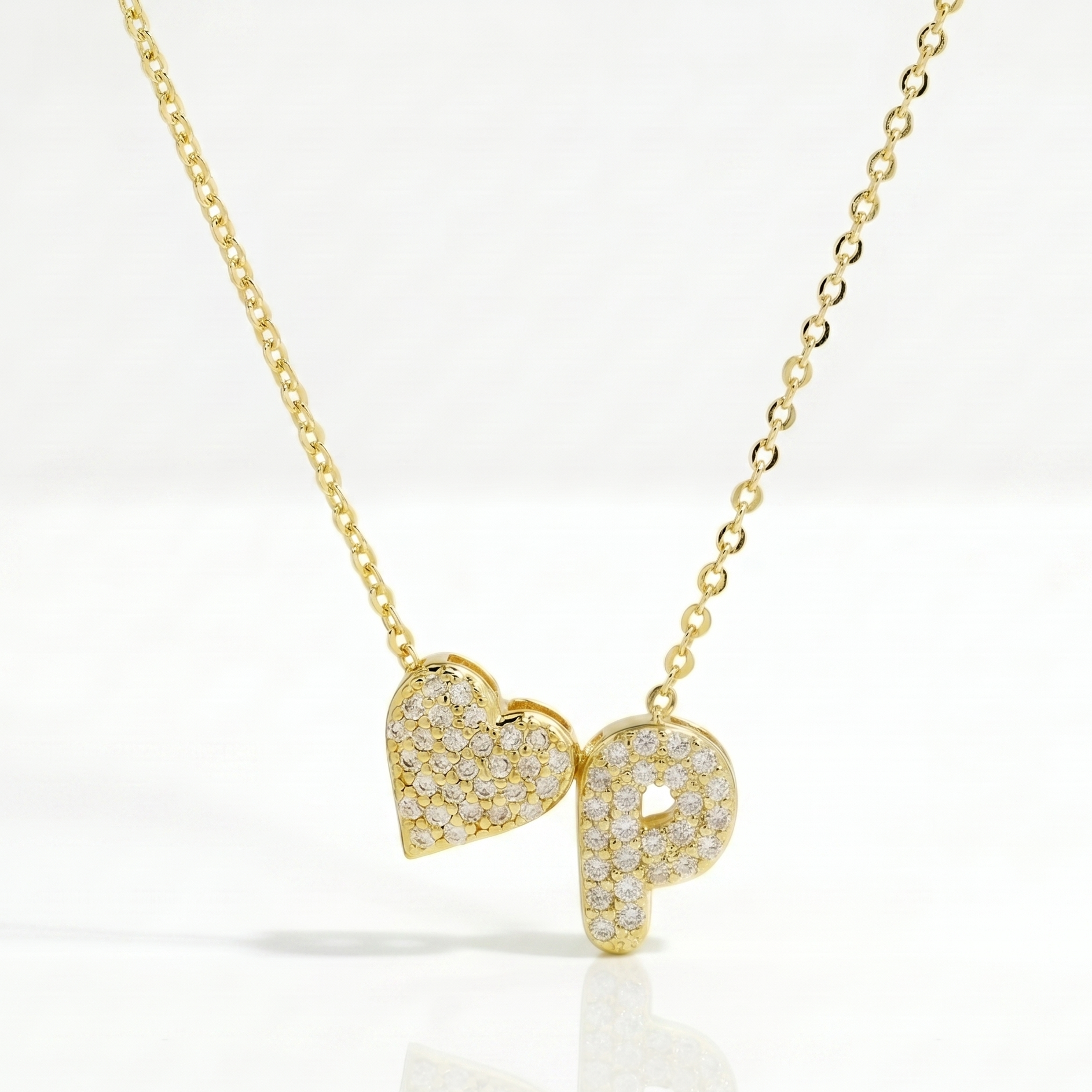 Personalized Amor Initials Pendant