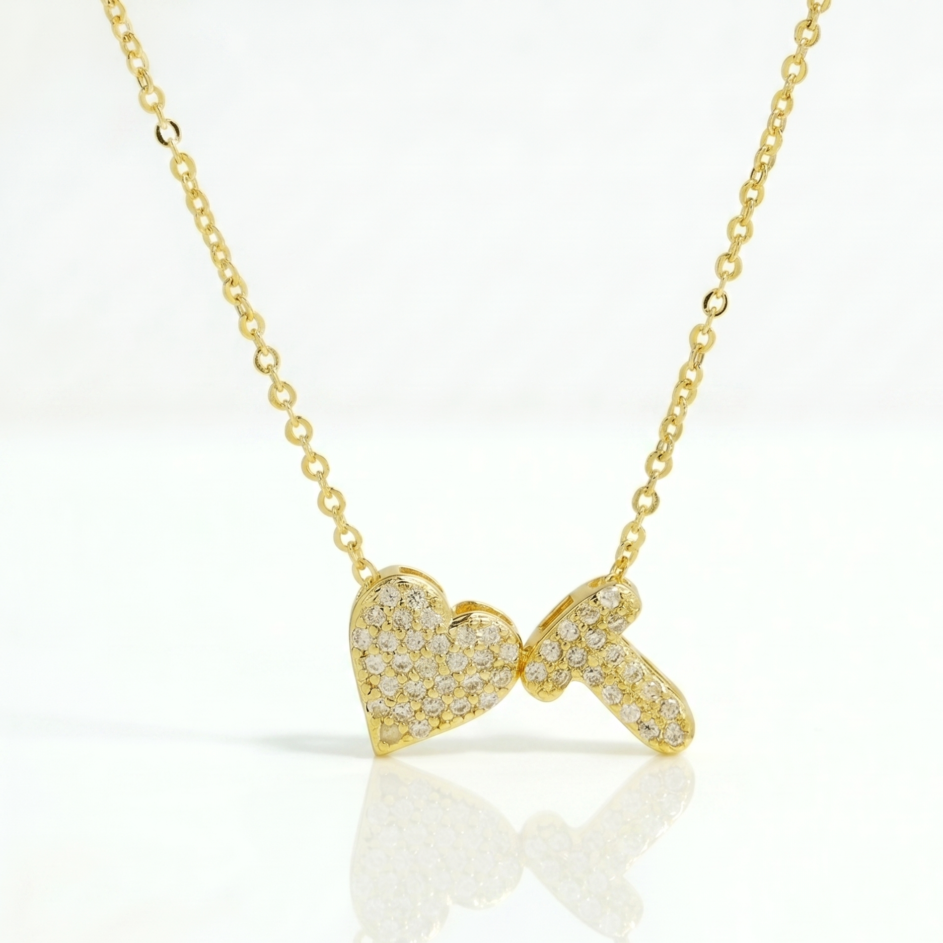 Personalized Amor Initials Pendant
