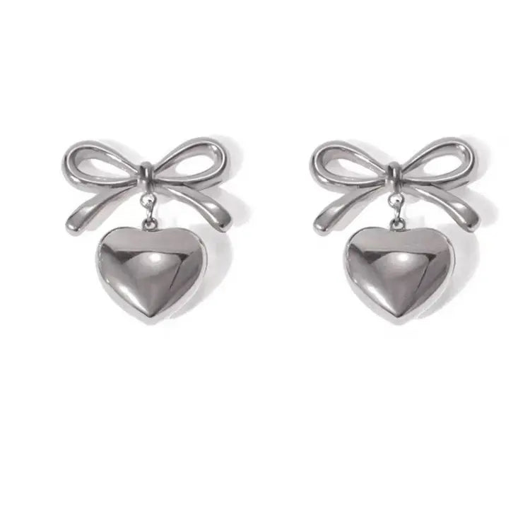 Heartbow Earrings