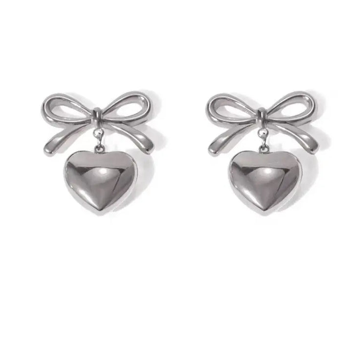 Heartbow Earrings