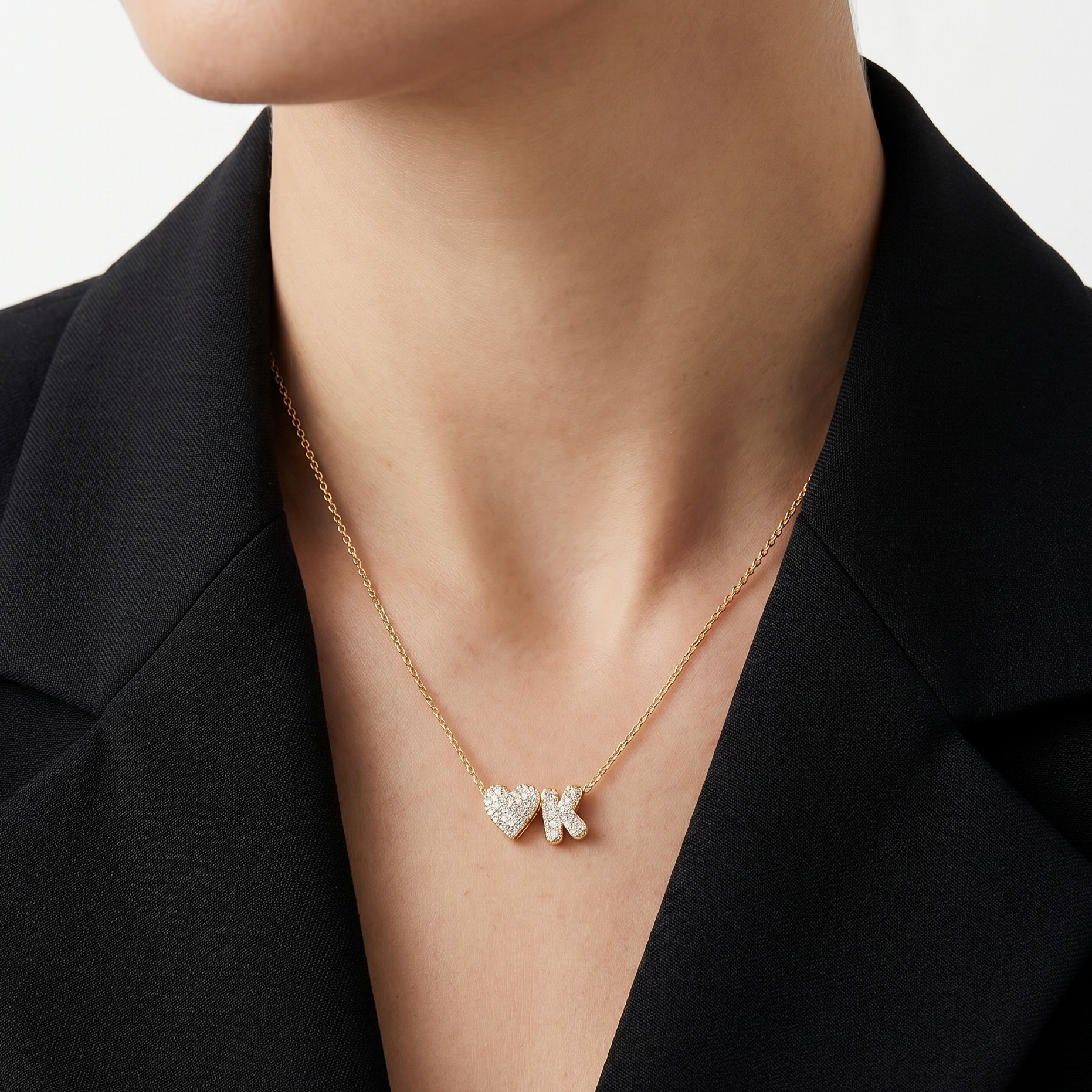 Personalized Amor Initials Pendant