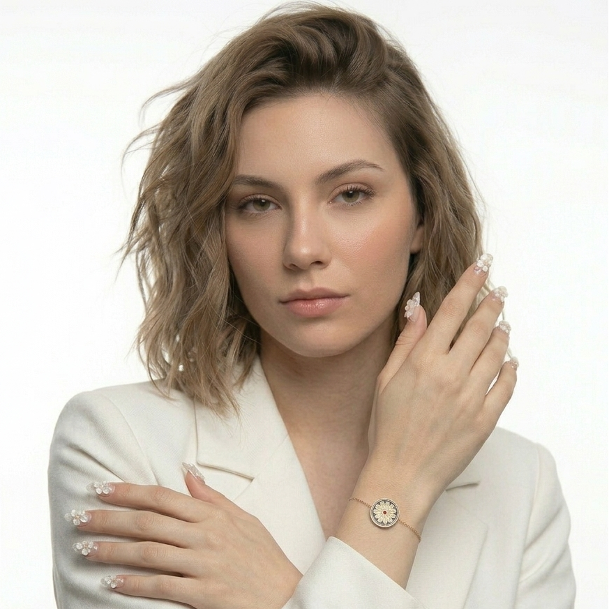 Imperial Floral Charm Bracelet