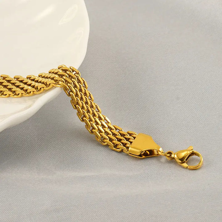 Golden Mesh Bracelet