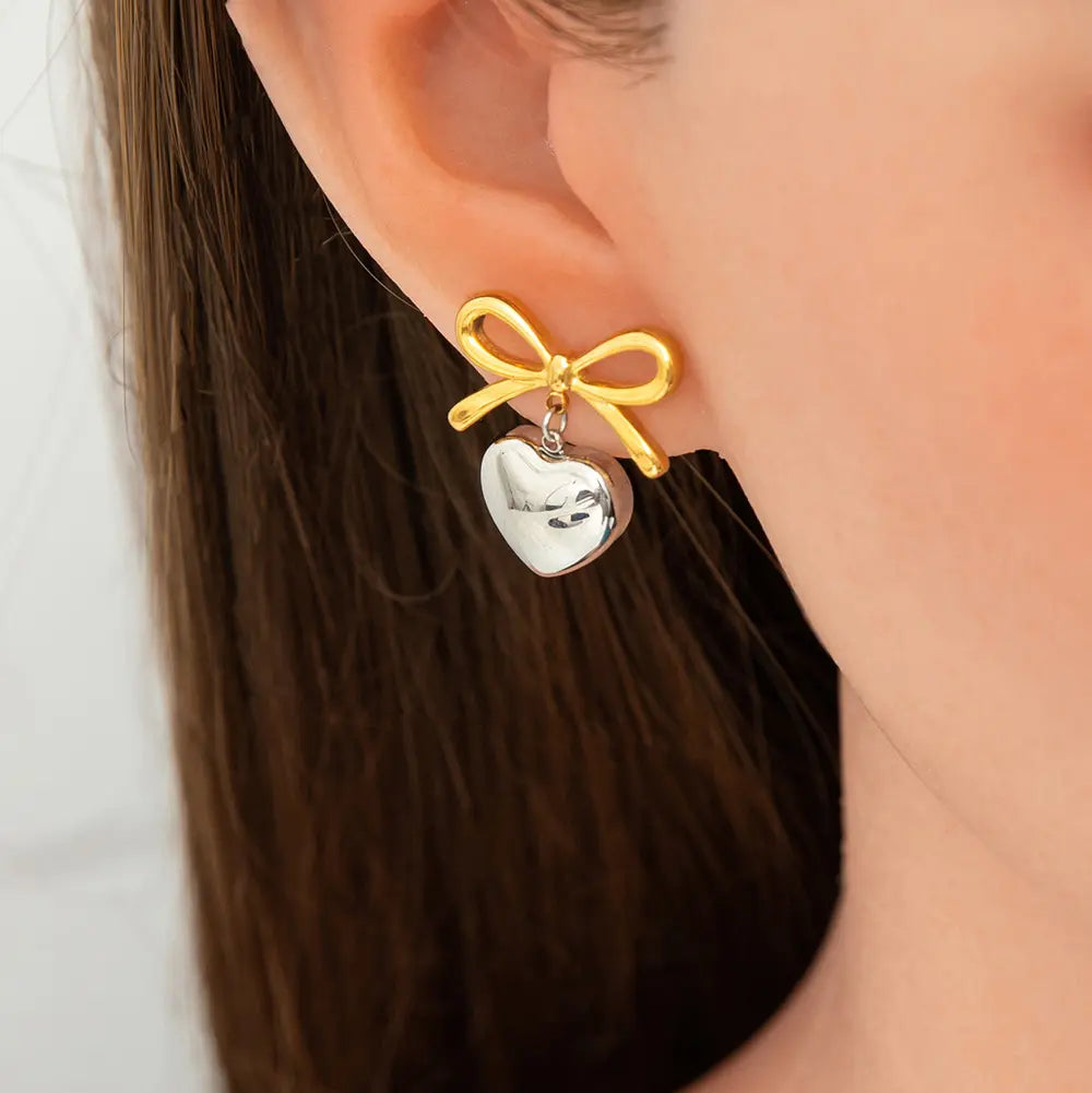 Heartbow Earrings