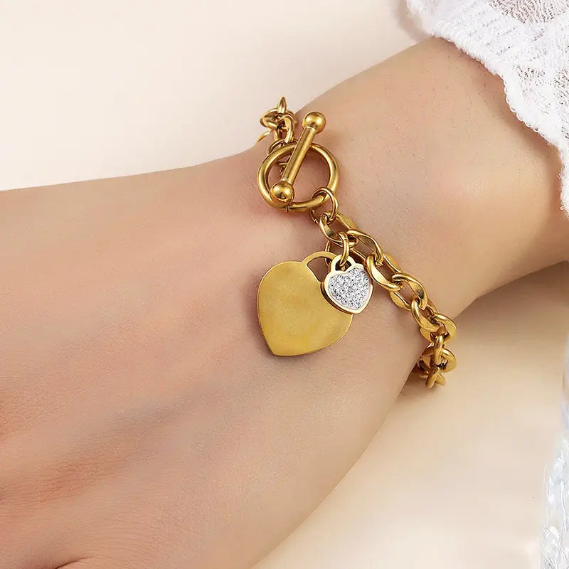 Heartlock Charm Bracelet